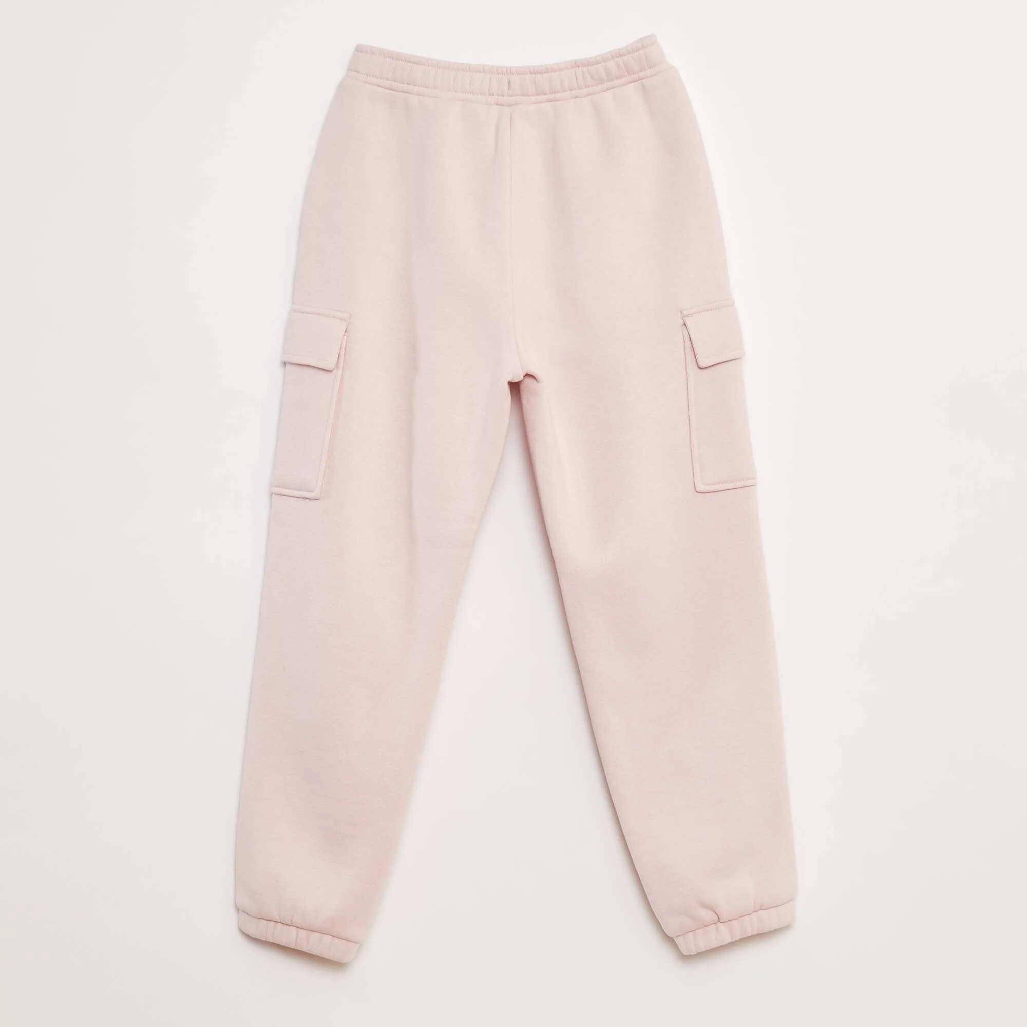 Multi-pocket sweatshirt fabric joggers PINK - Image 2