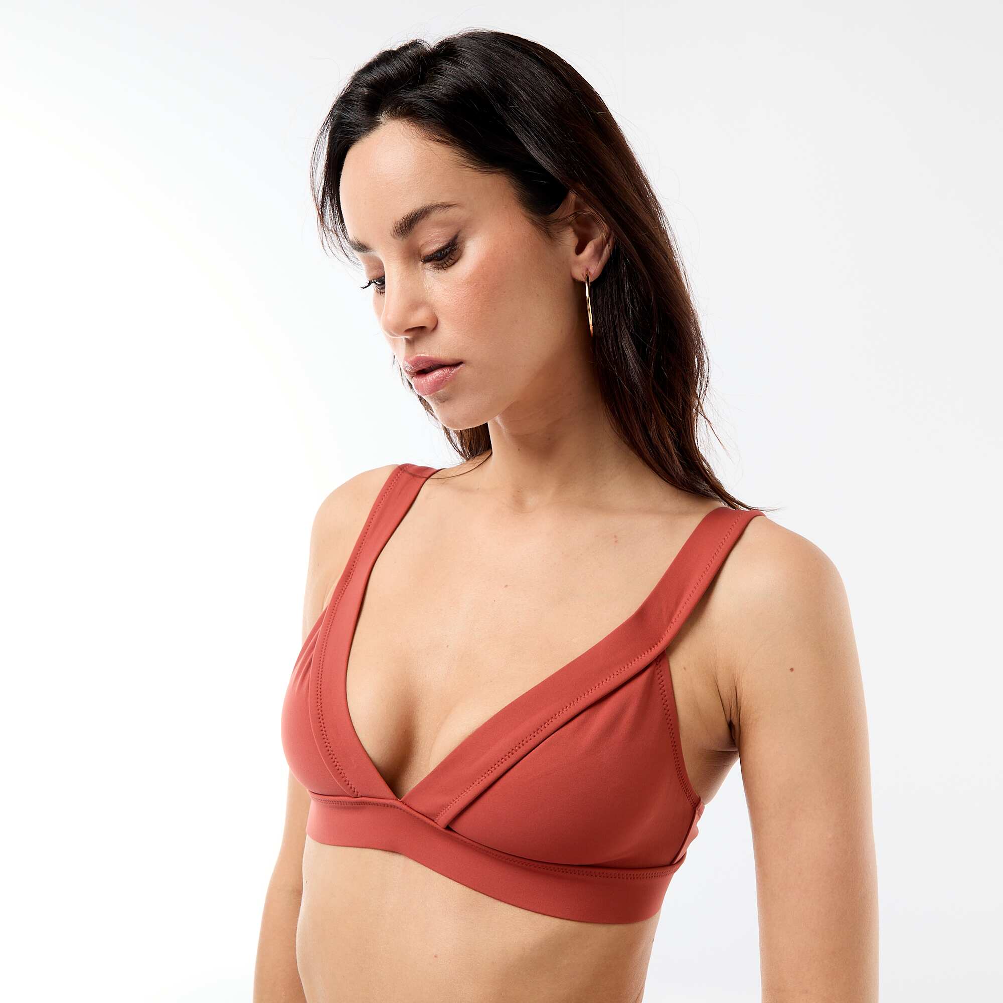Neoprene Swim Triangle Top RED