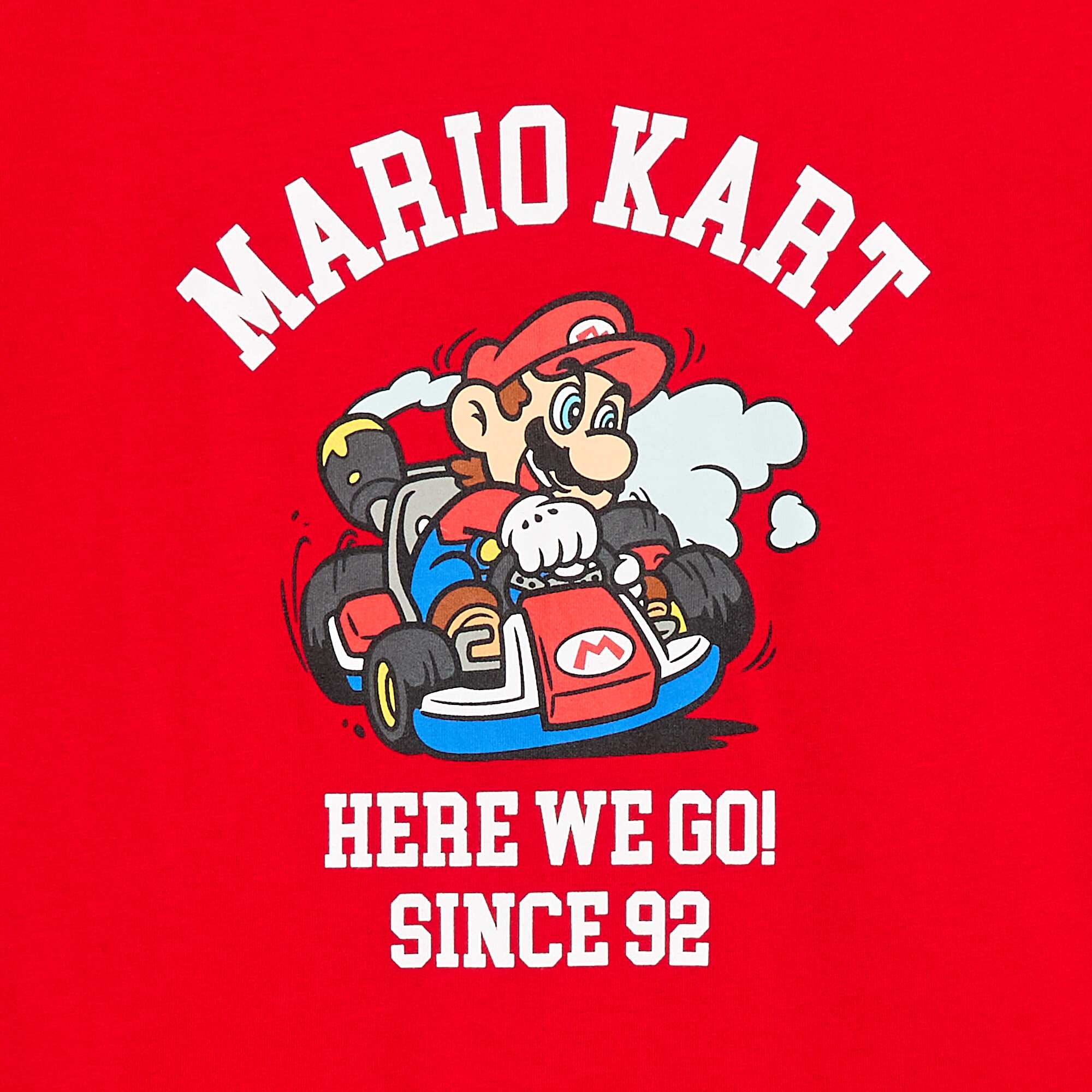 Nintendo 'Mario' Plain Cotton T-Shirt RED - Image 2