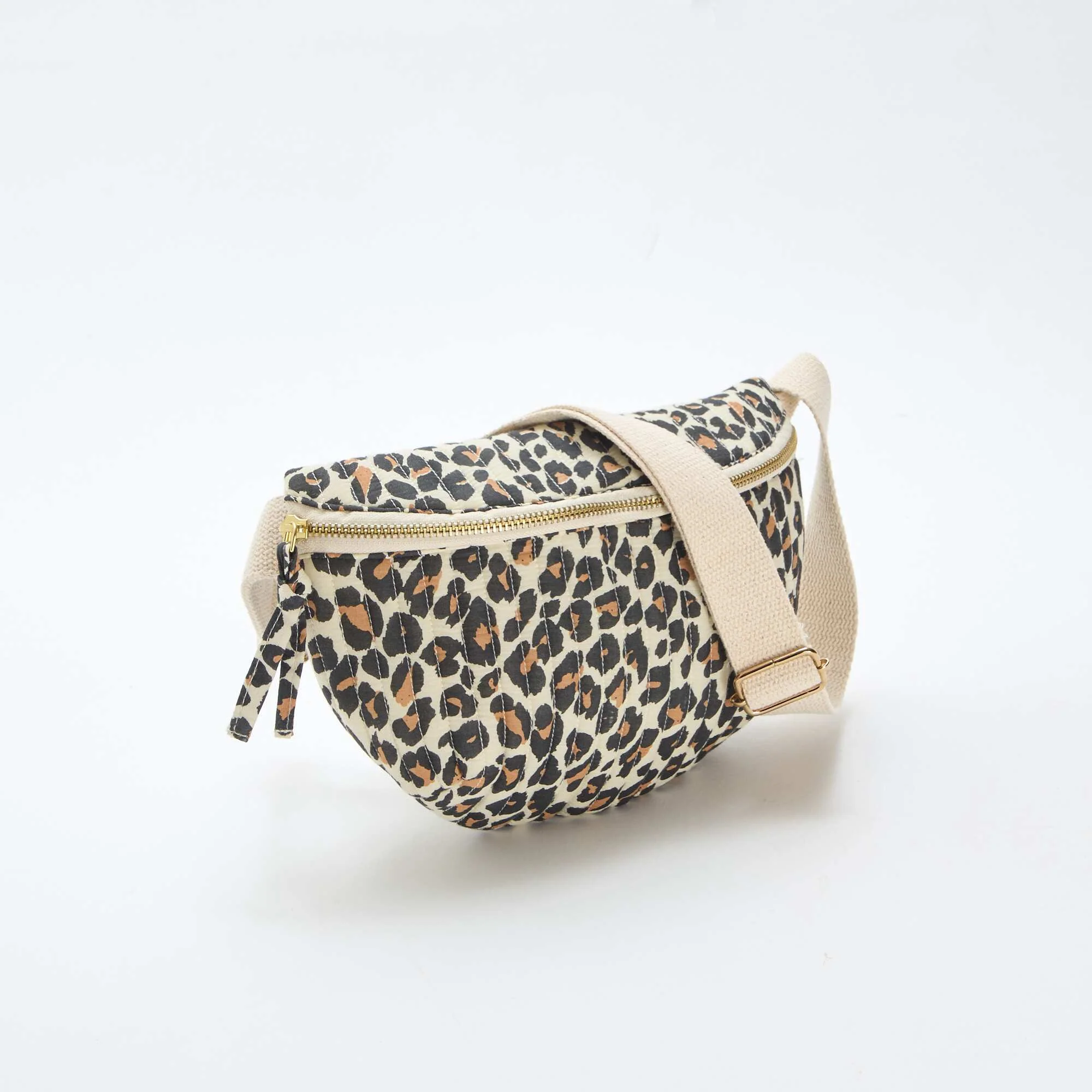 Novelty Print Belt Bag BROWN