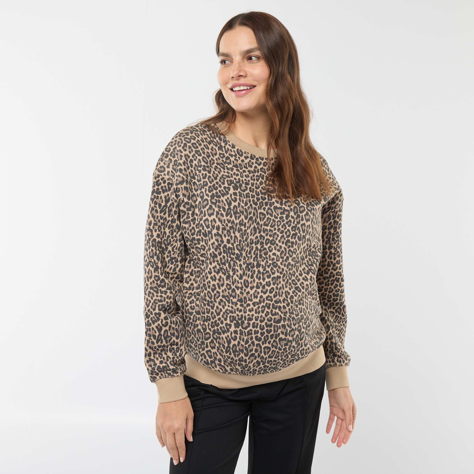 Nursing sweatshirt BEIGE