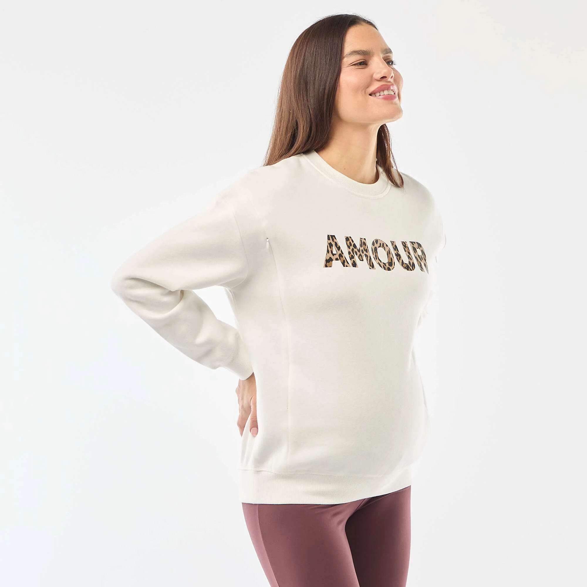 Nursing sweatshirt WHITE