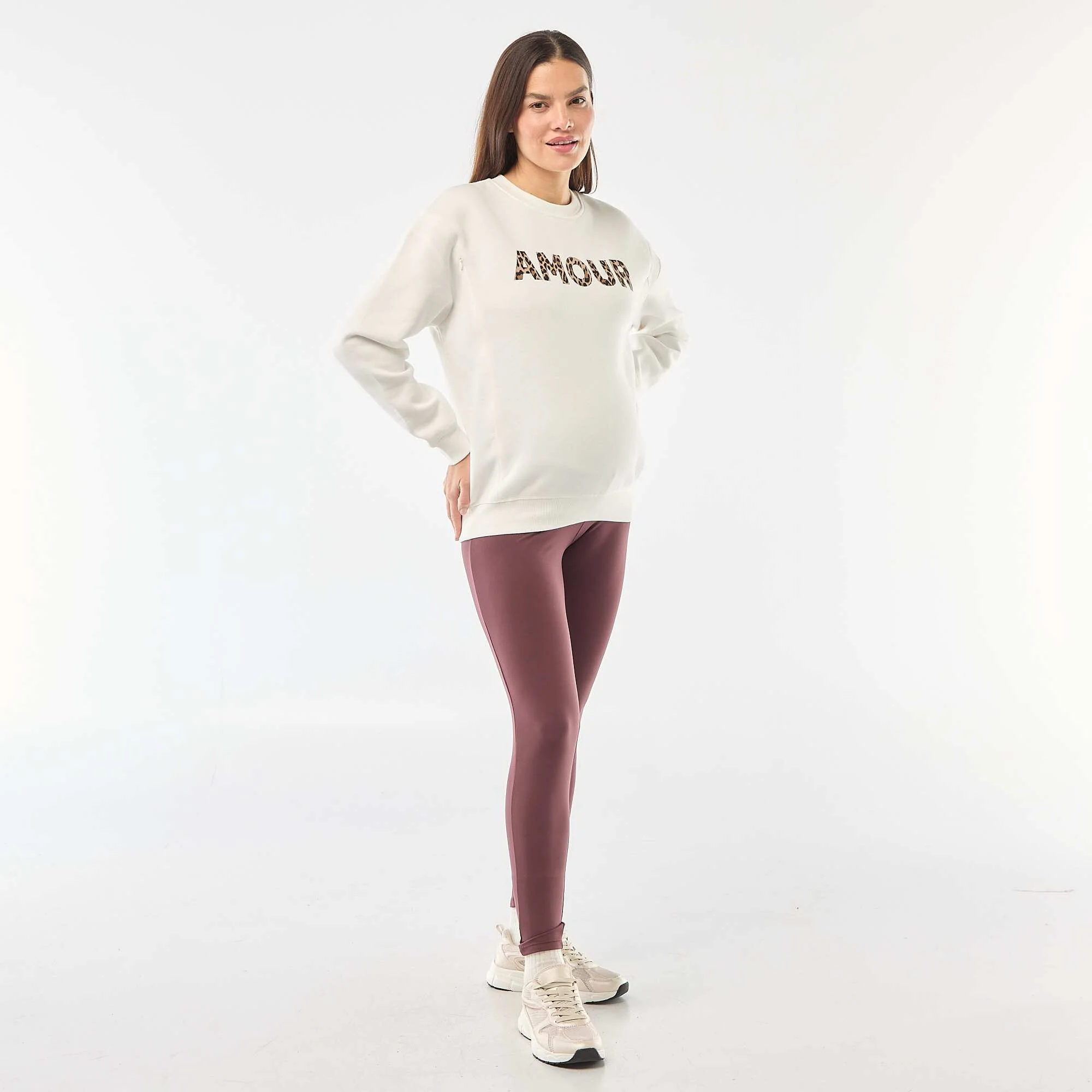 Nursing sweatshirt WHITE - Image 3