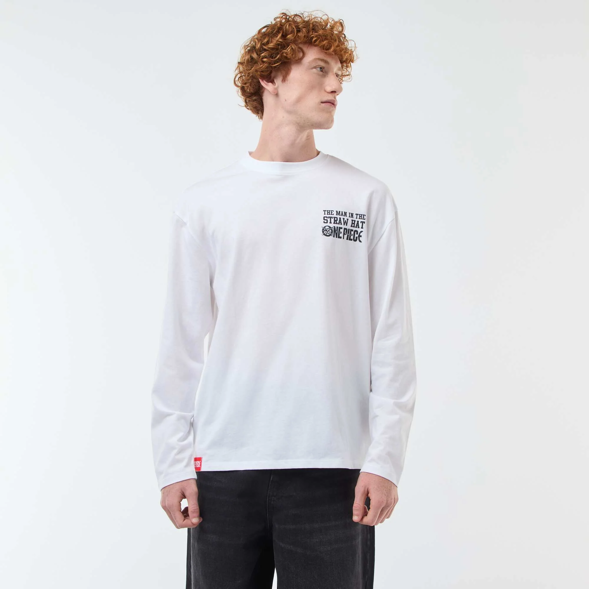 One Piece 'Fashion UK' Short Sleeve T-Shirt WHITE