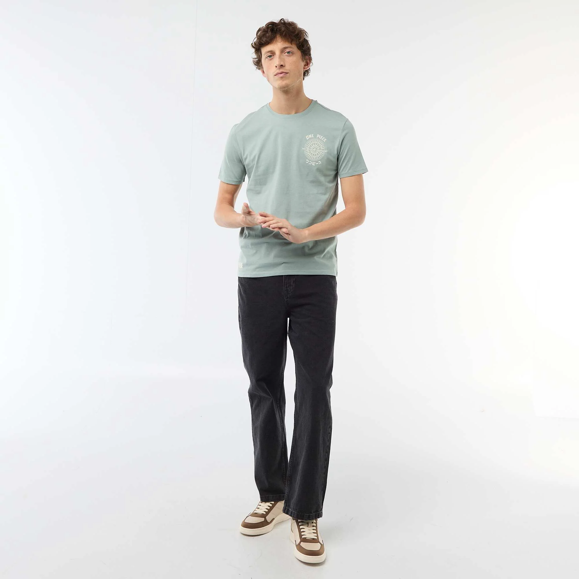 One Piece' print T-shirt BLUE - Image 2