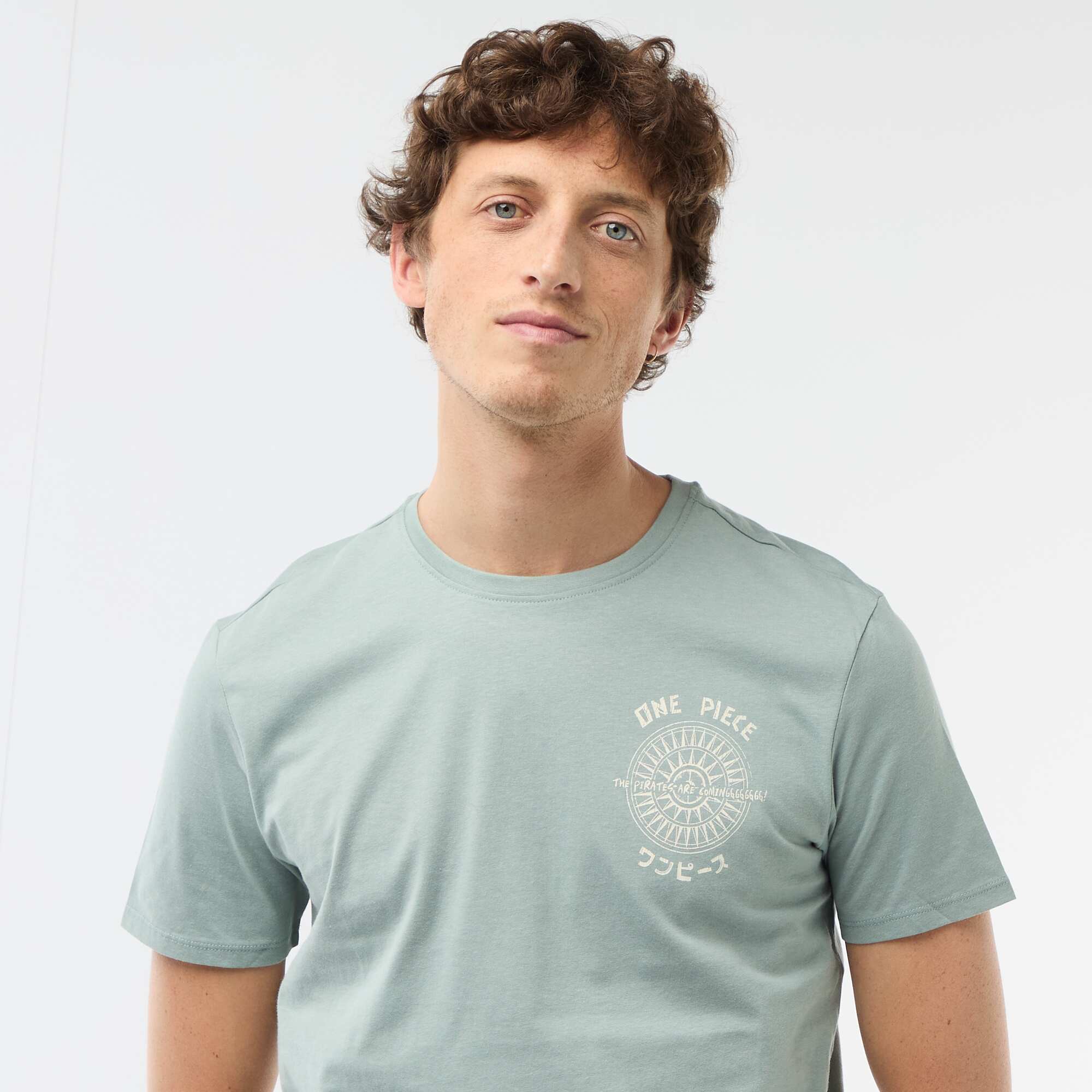 One Piece' print T-shirt BLUE - Image 5