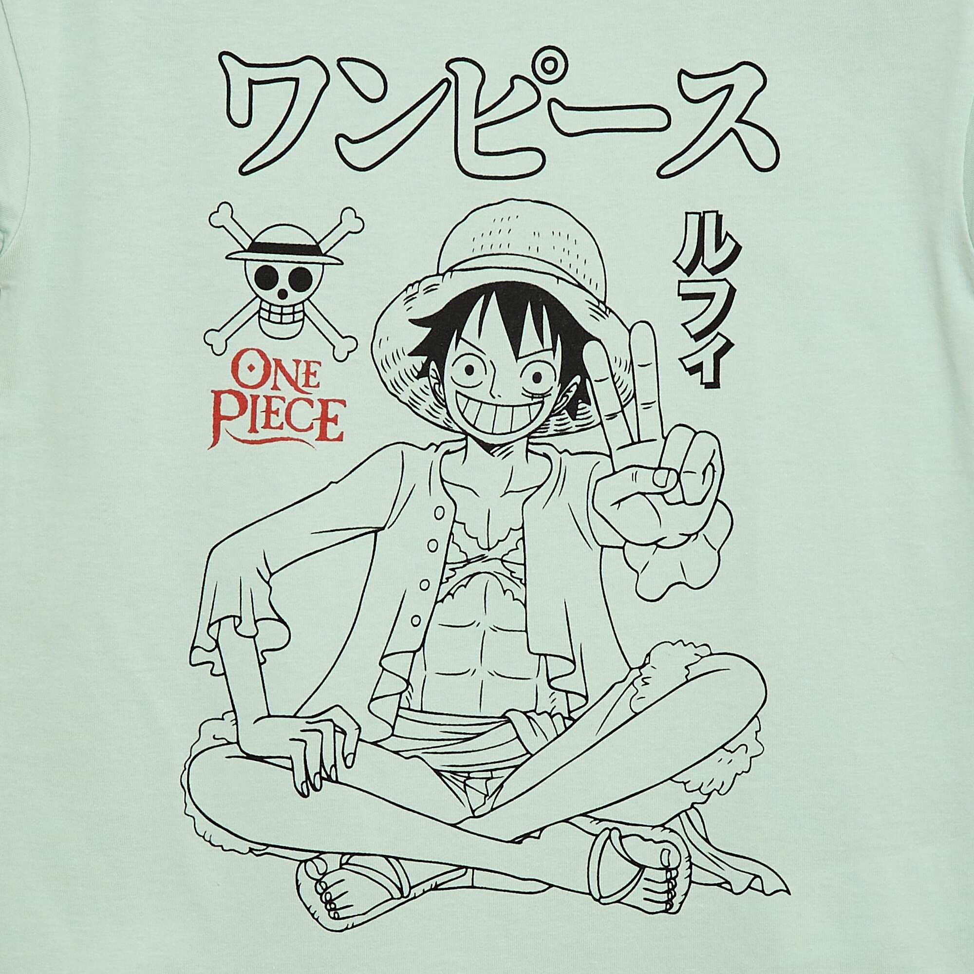 One Piece Short-Sleeve T-Shirt BLUE - Image 2