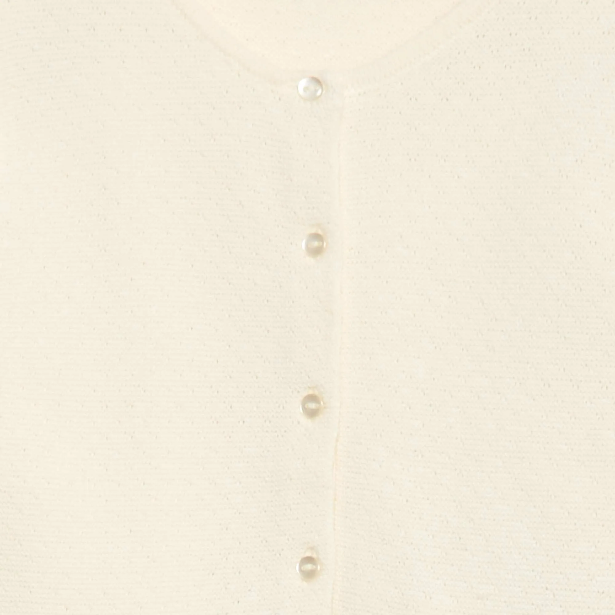 Openwork Knit Cardigan WHITE - Image 3