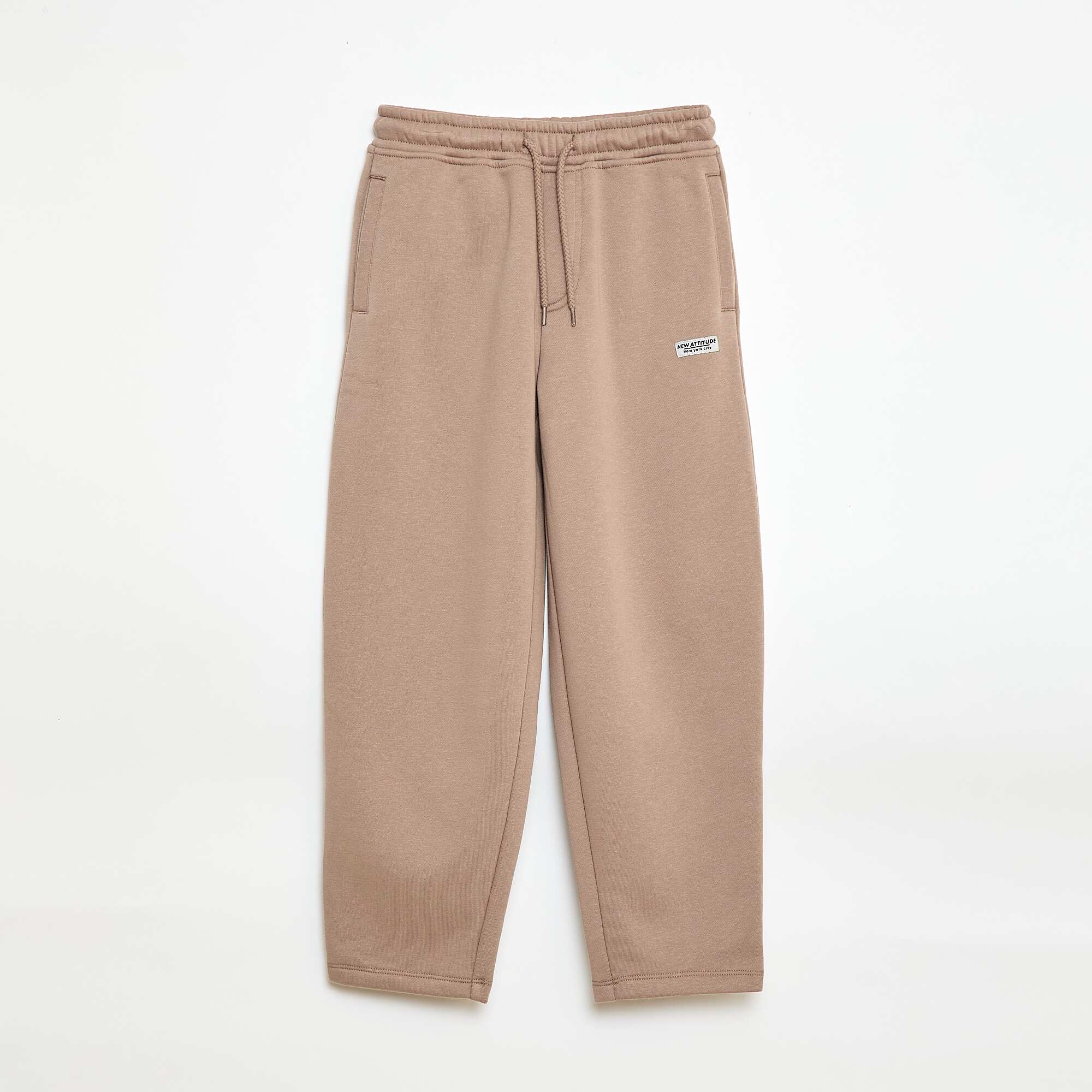 Oversized Fleece Joggers BEIGE