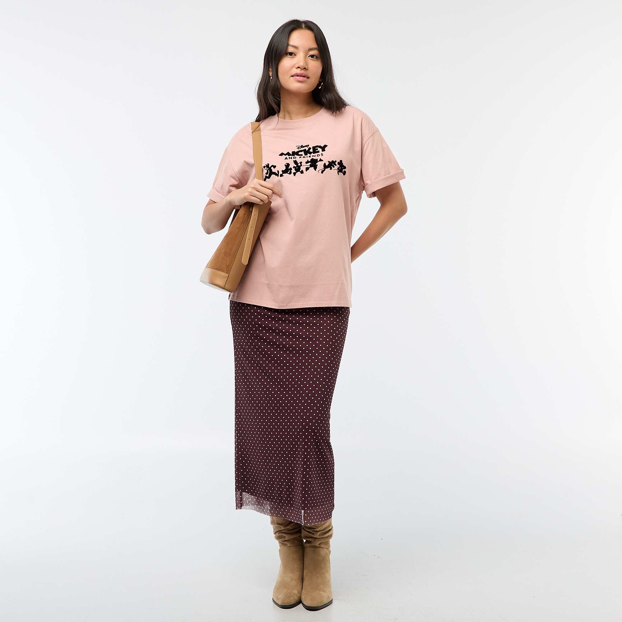 Oversized 'Mickey' T-shirt RED - Image 2