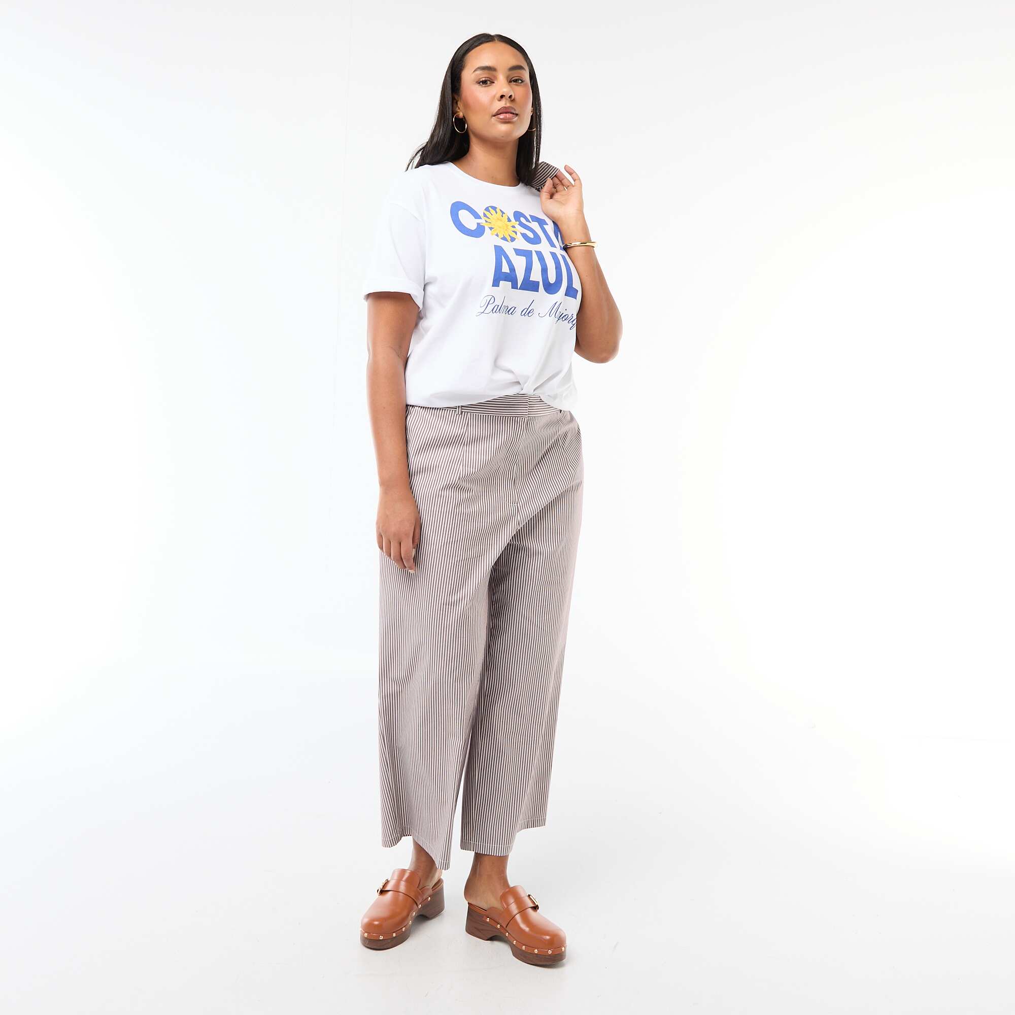 Oversized Short-Sleeve T-Shirt WHITE - Image 2