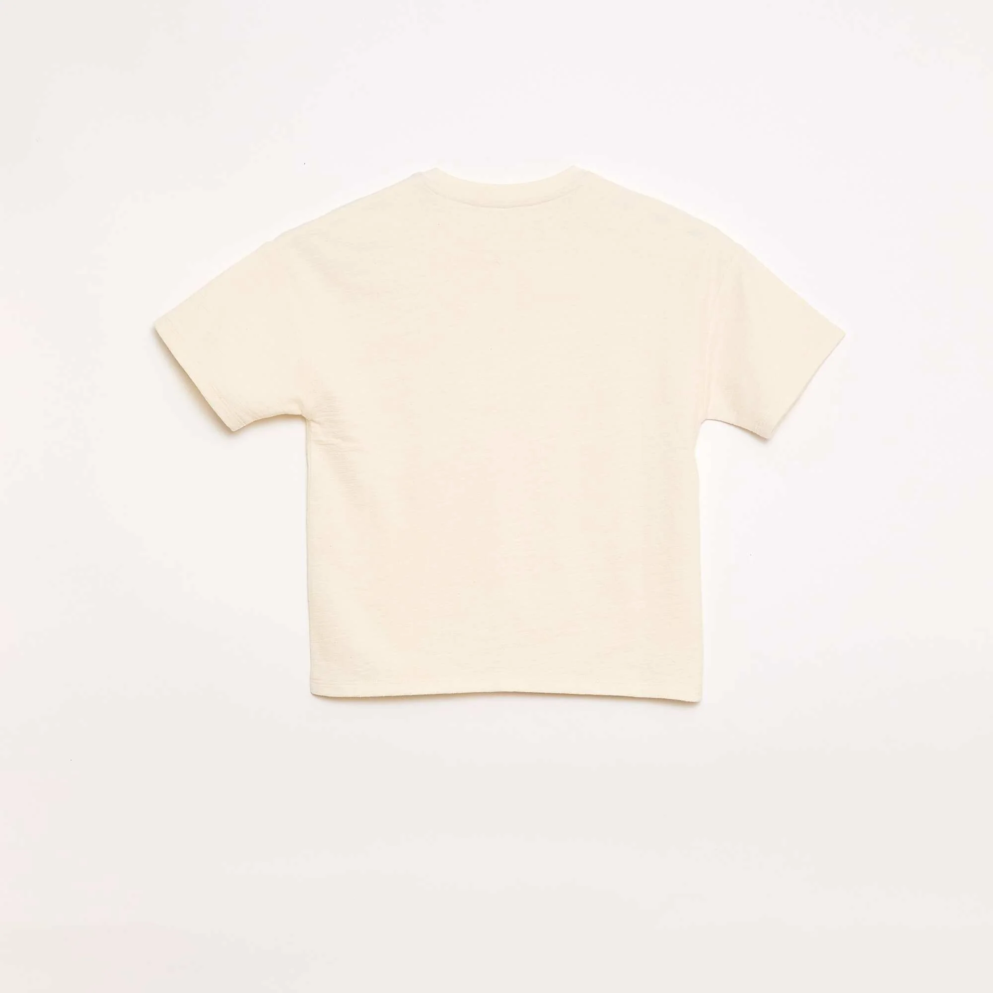 Oversized Short-Sleeve T-Shirt WHITE - Image 3