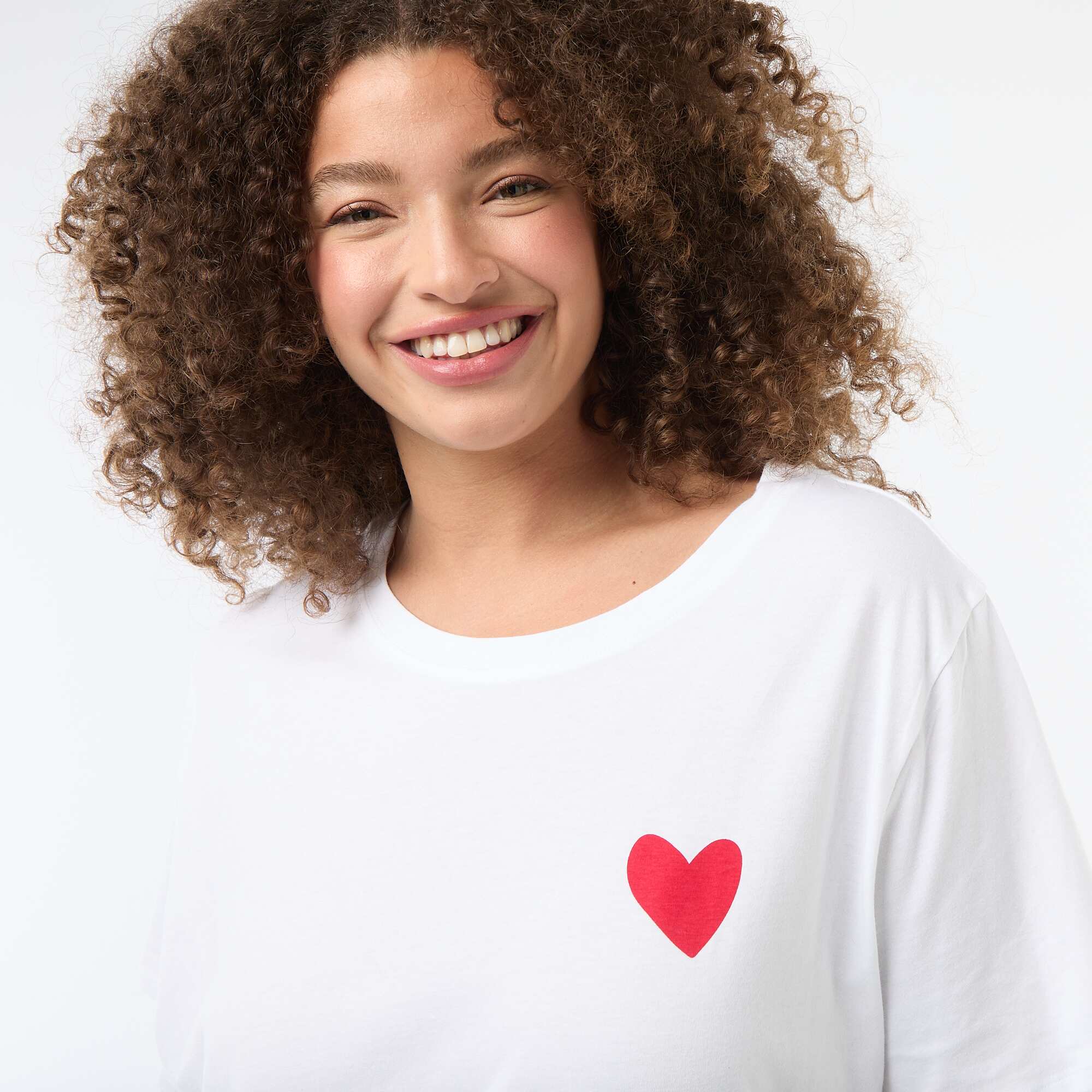 Oversized Short-Sleeve T-Shirt WHITE - Image 4