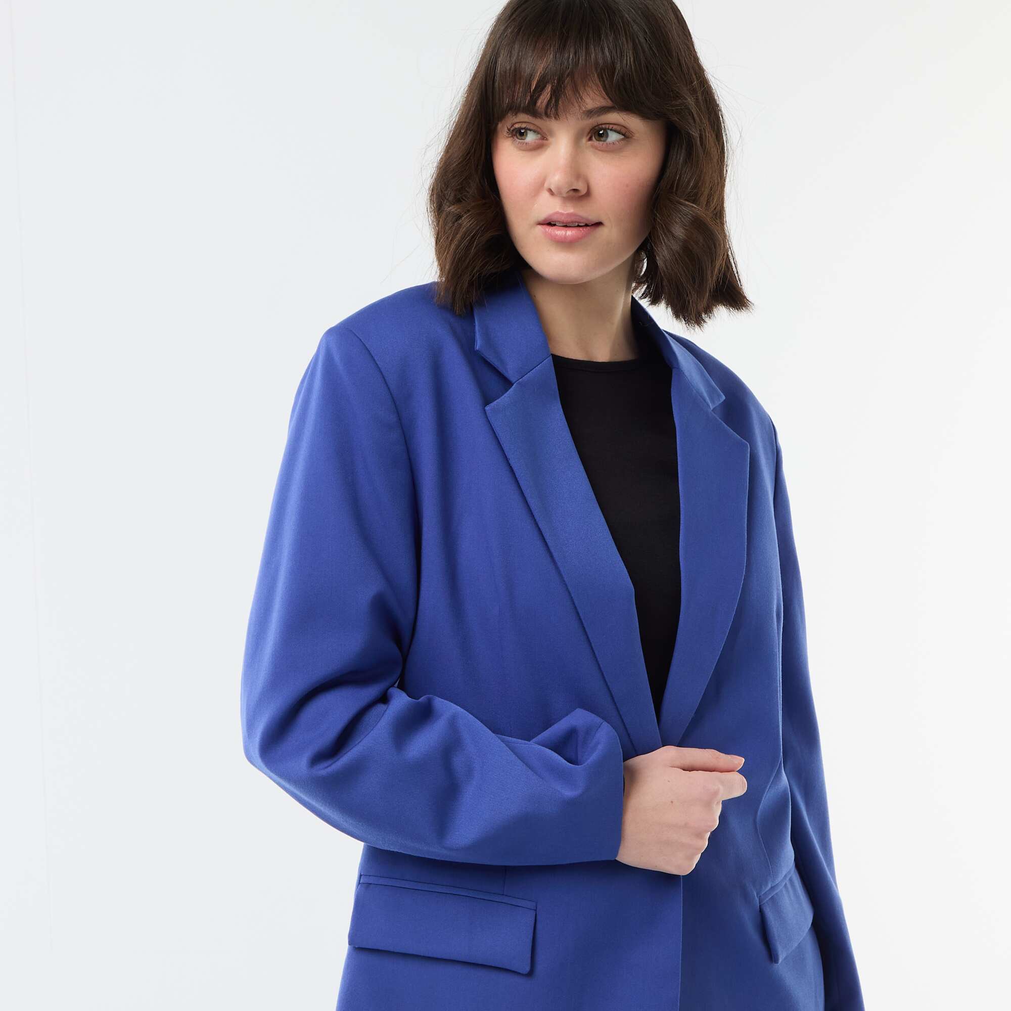 Oversized Tailored Jacket BLUE - Image 5