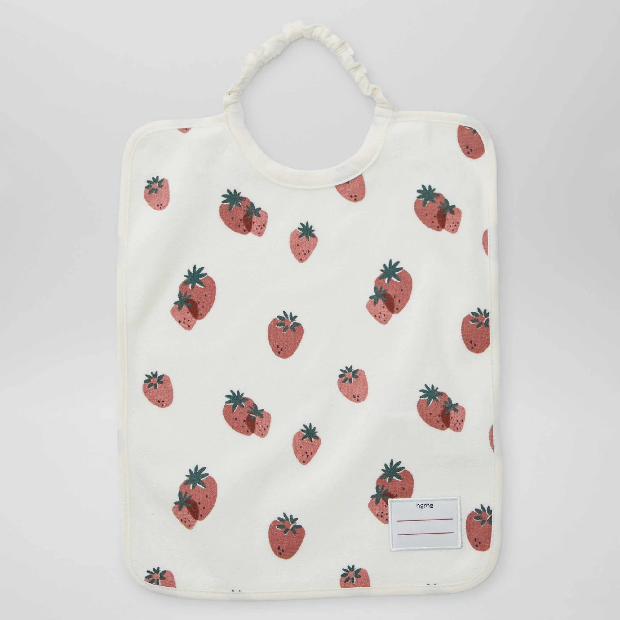 Pack of 2 bibs with elasticated neck WHITE - Image 3