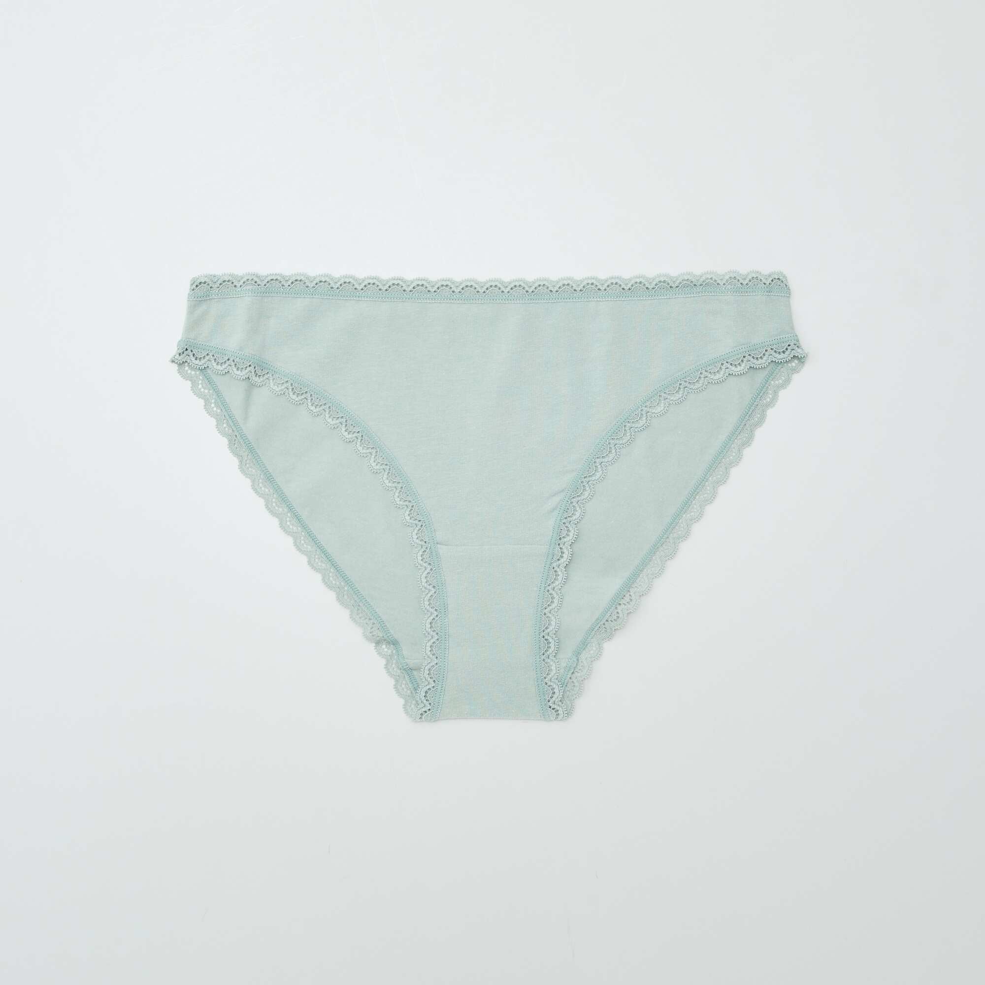 Pack of 2 cotton briefs GREEN - Image 5