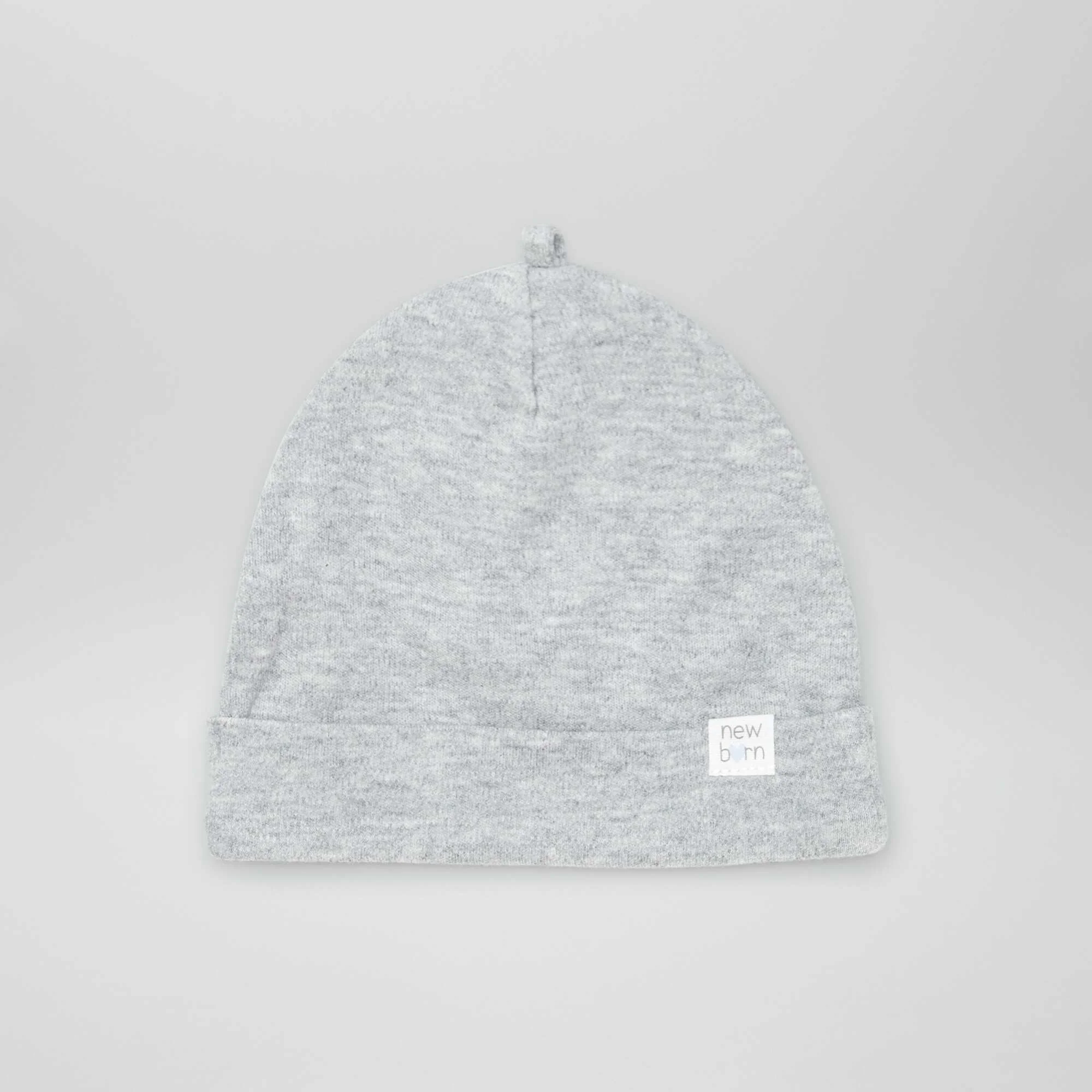 Pack of 2 newborn hats GREY - Image 2