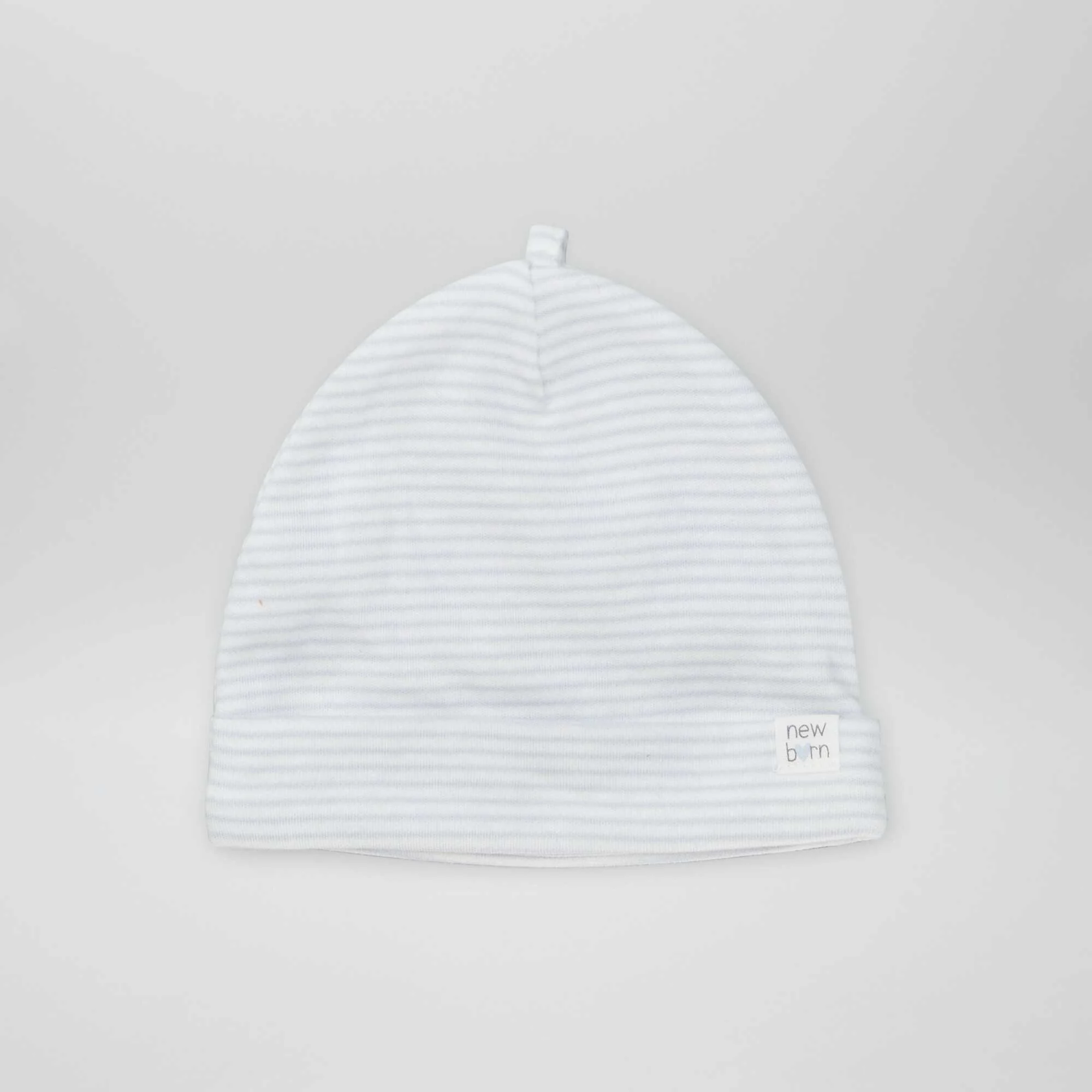 Pack of 2 newborn hats GREY - Image 3