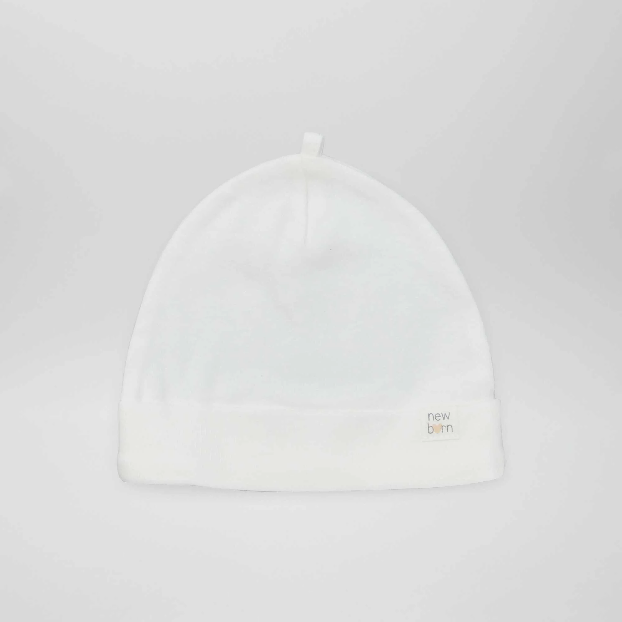 Pack of 2 newborn hats WHITE - Image 2