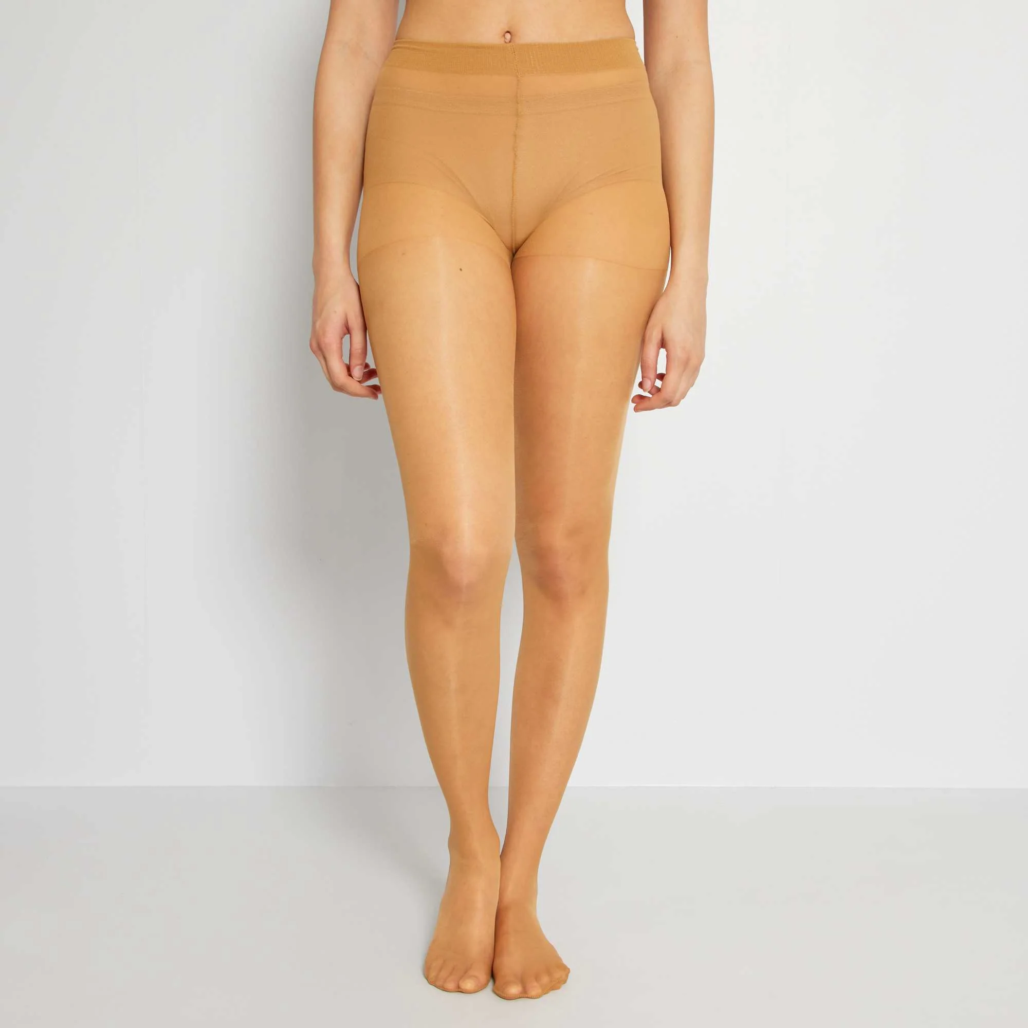Pack of 2 pairs of 20D voile tights WHITE - Image 3