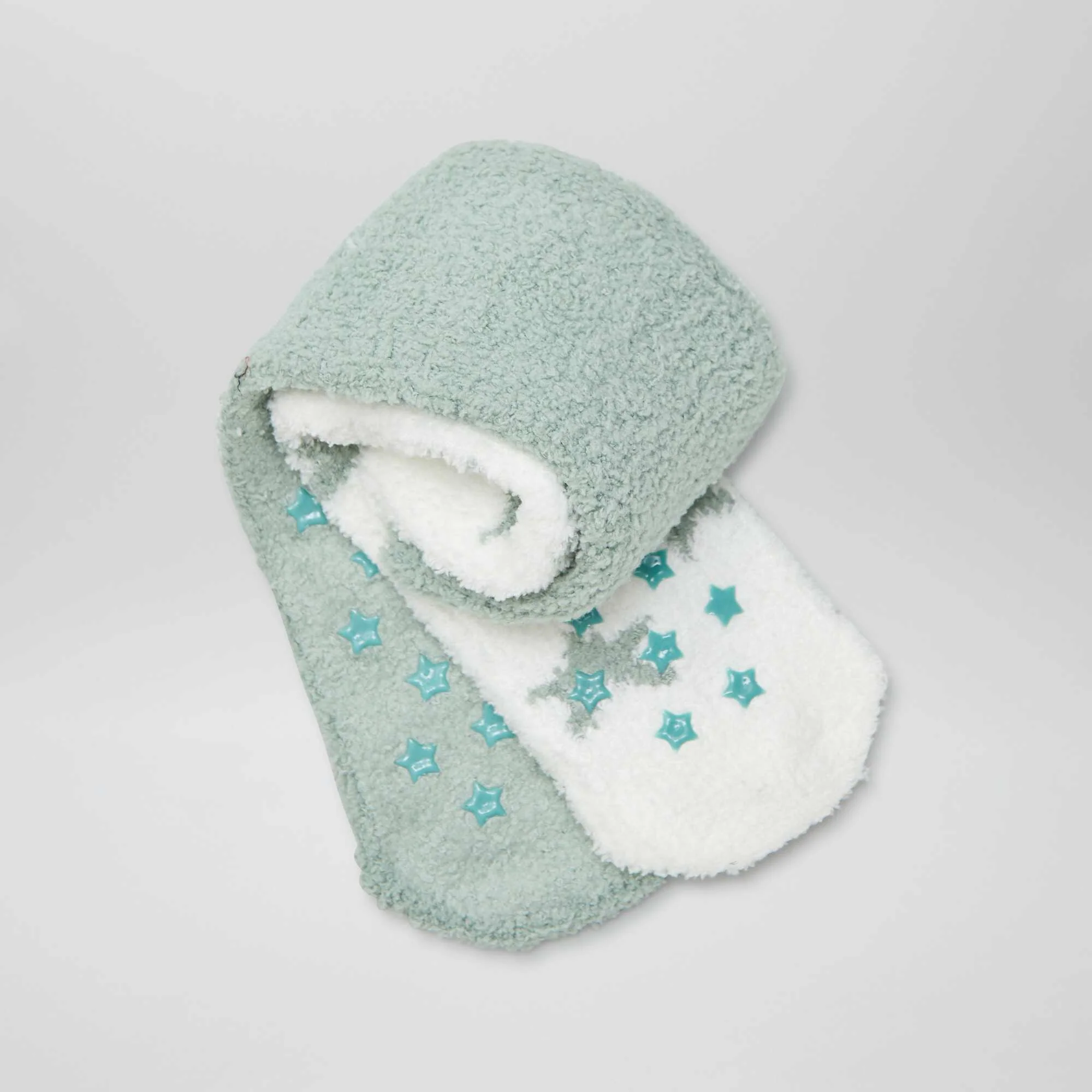 Pack of 2 pairs of patterned socks GREEN - Image 3