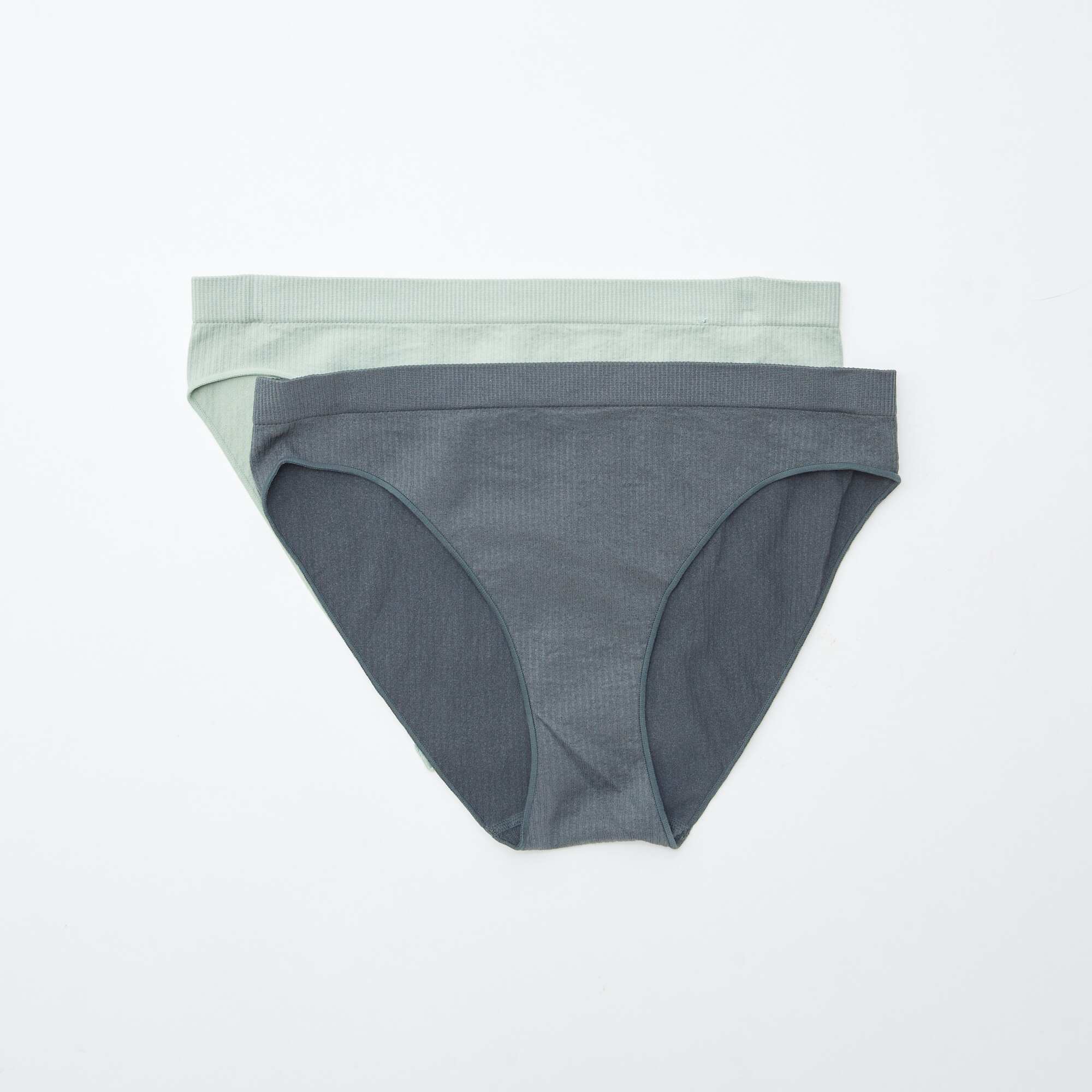 Pack of 2 pairs of plain briefs GREEN