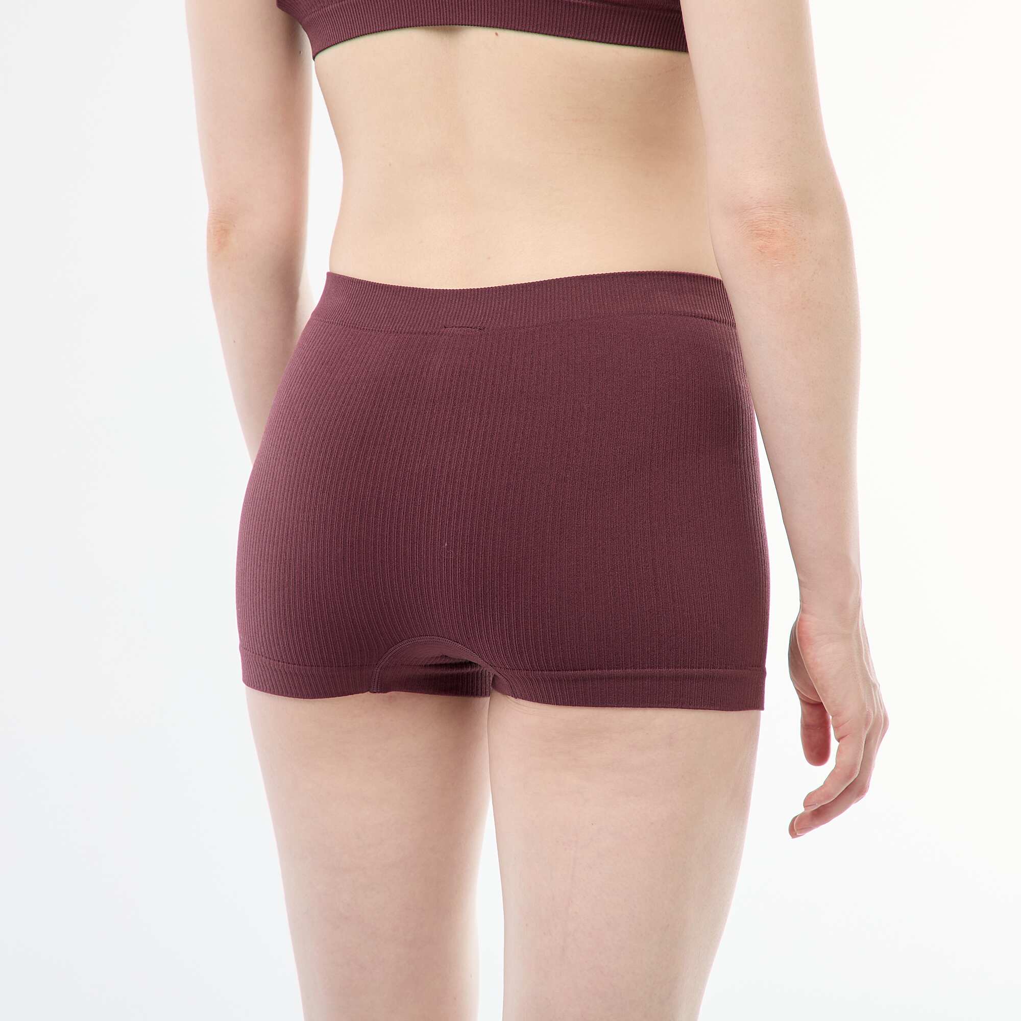 Pack of 2 pairs of ribbed knit boy shorts PINK - Image 7