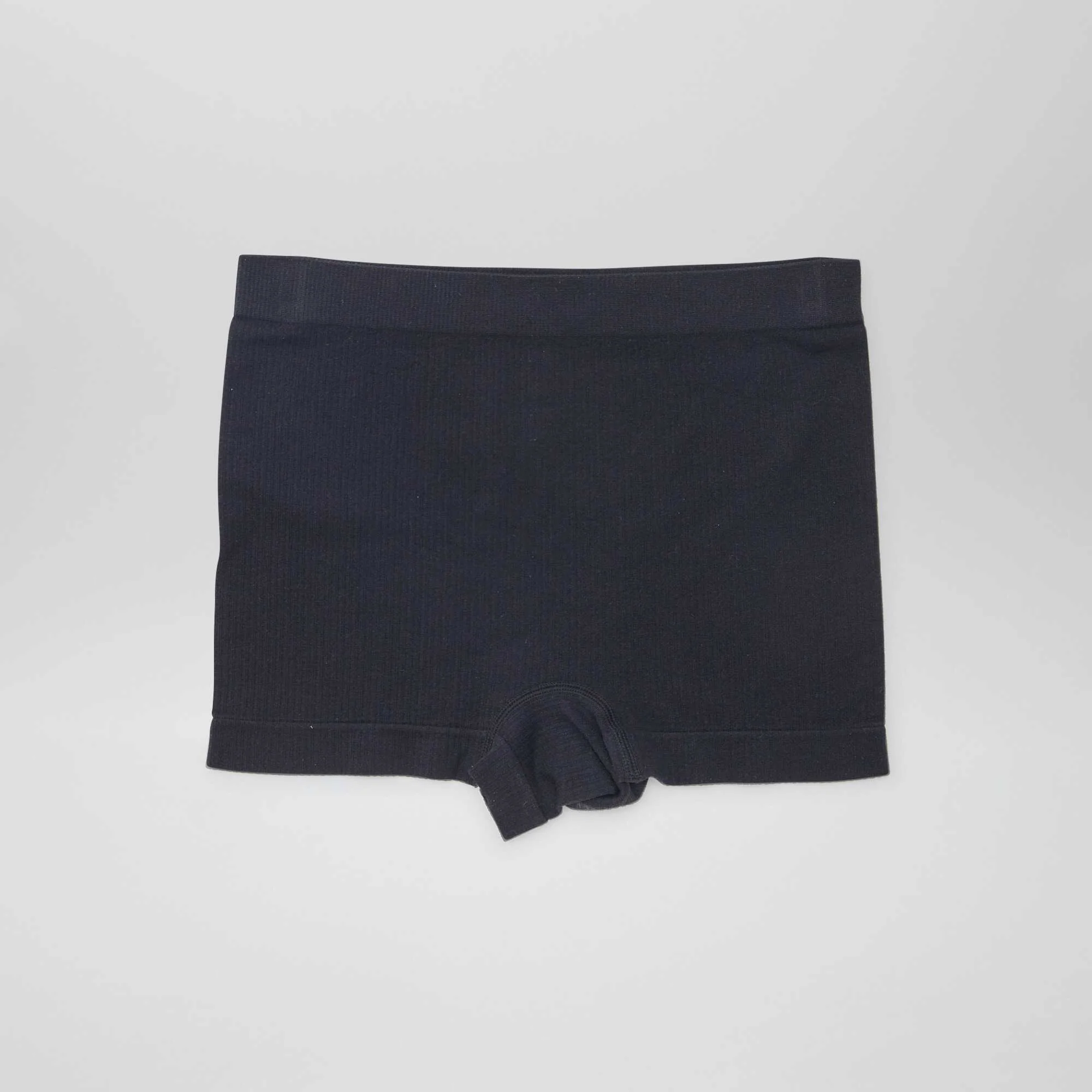 Pack of 2 pairs of ribbed knit boy shorts WHITE - Image 3