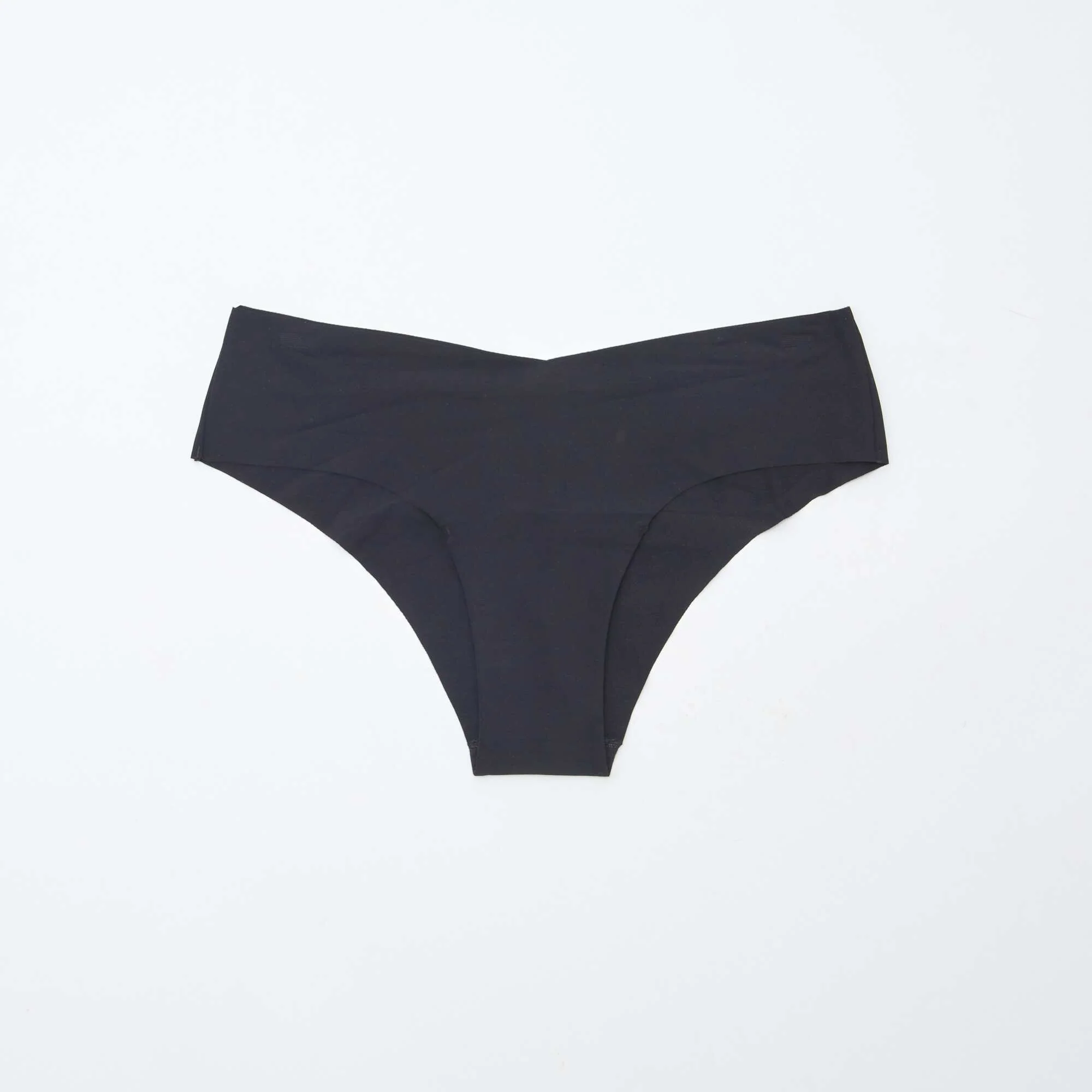 Pack of 2 pairs of seamless microfibre boy shorts BLACK - Image 3