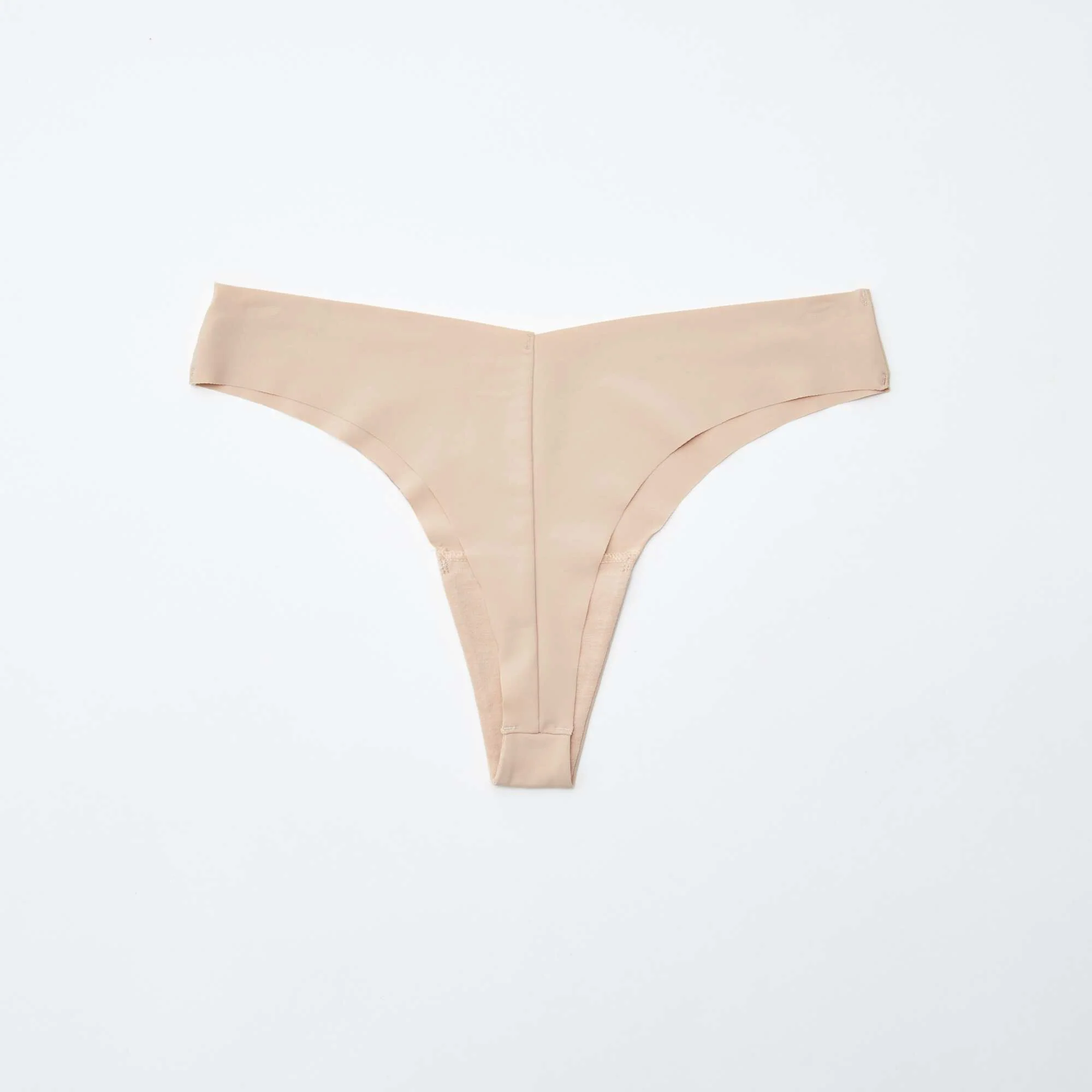 Pack of 2 pairs of seamless microfibre tanga briefs PINK - Image 4