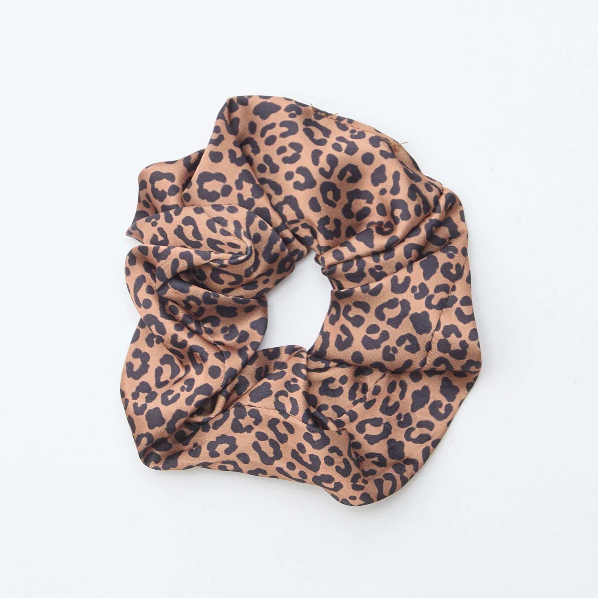 Pack of 2 satiny scrunchies BROWN - Image 2
