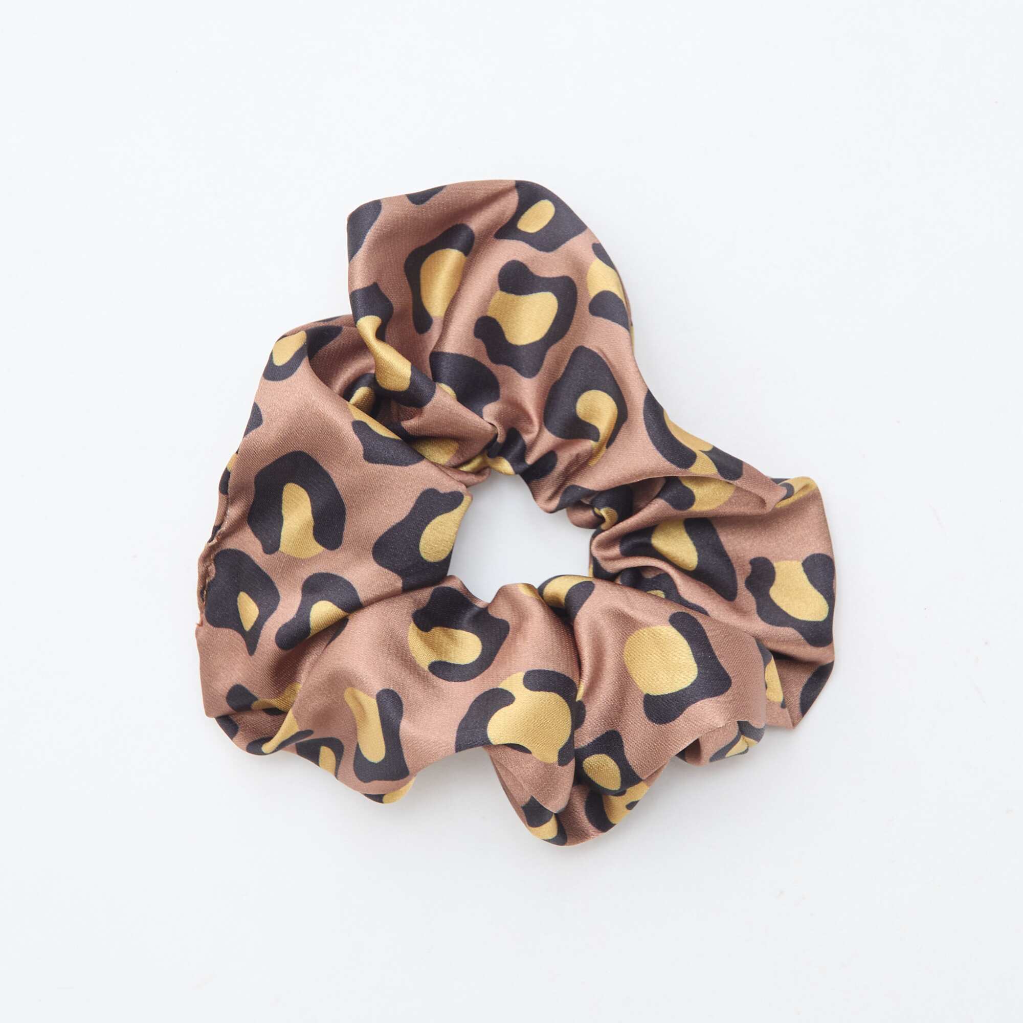 Pack of 2 satiny scrunchies GREEN - Image 2