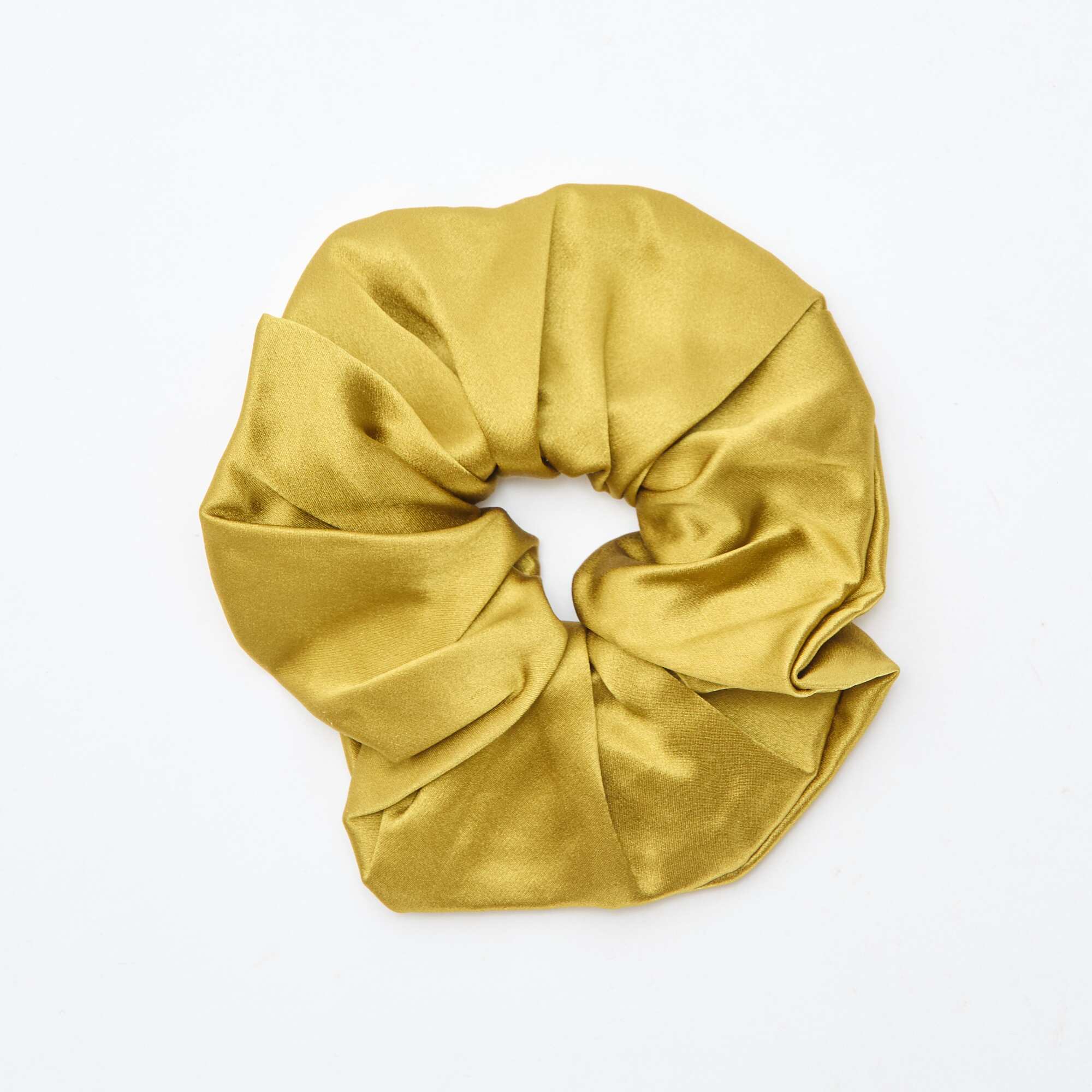 Pack of 2 satiny scrunchies GREEN - Image 3