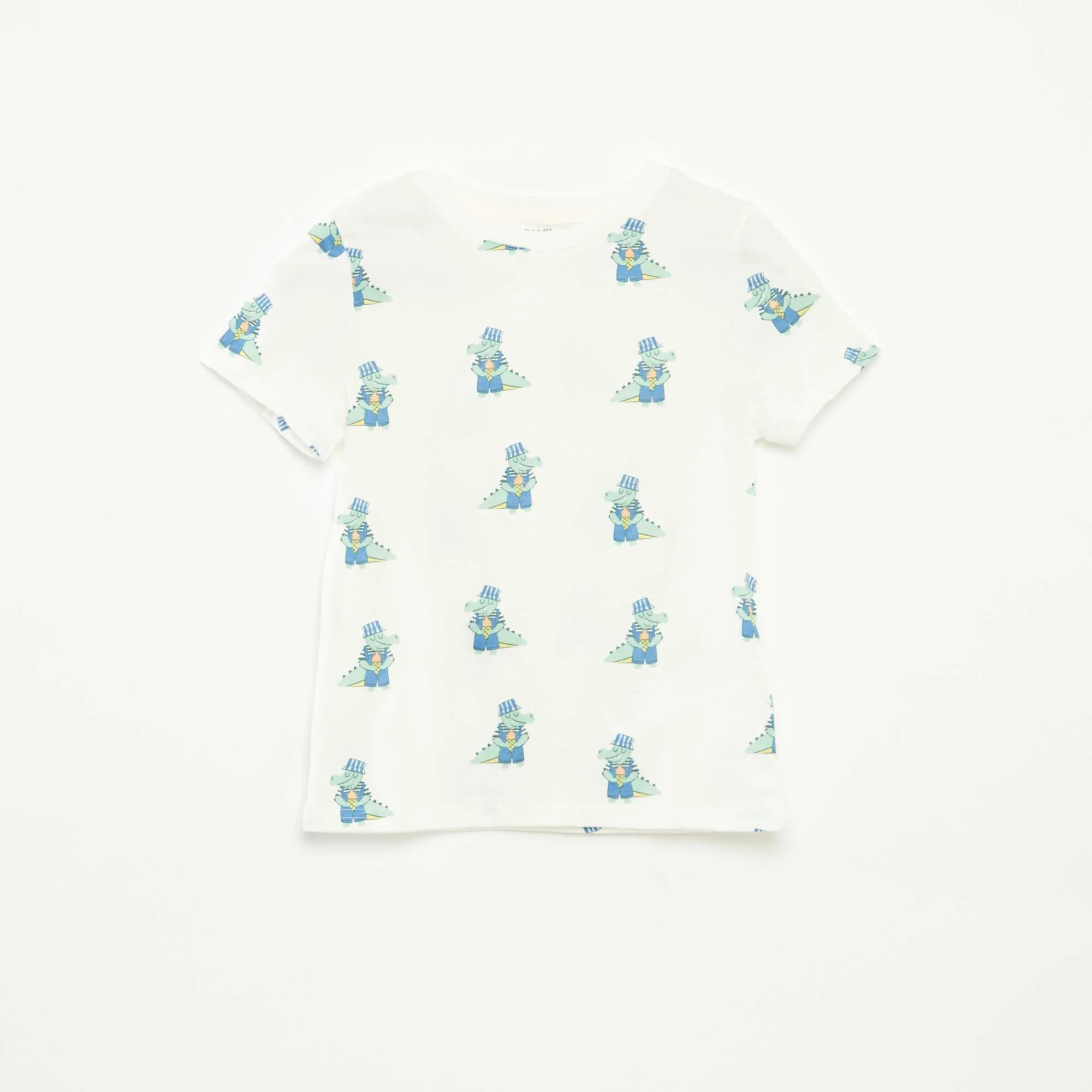 Pack of 2 short-sleeved T-shirts with round neck WHITE - Image 3