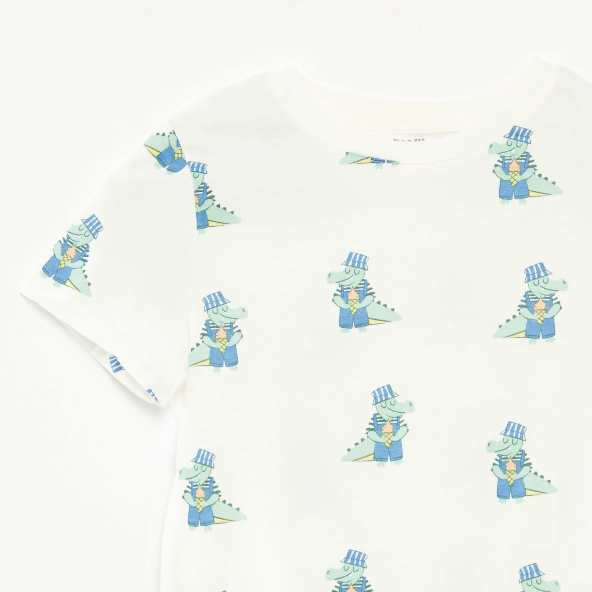 Pack of 2 short-sleeved T-shirts with round neck WHITE - Image 4