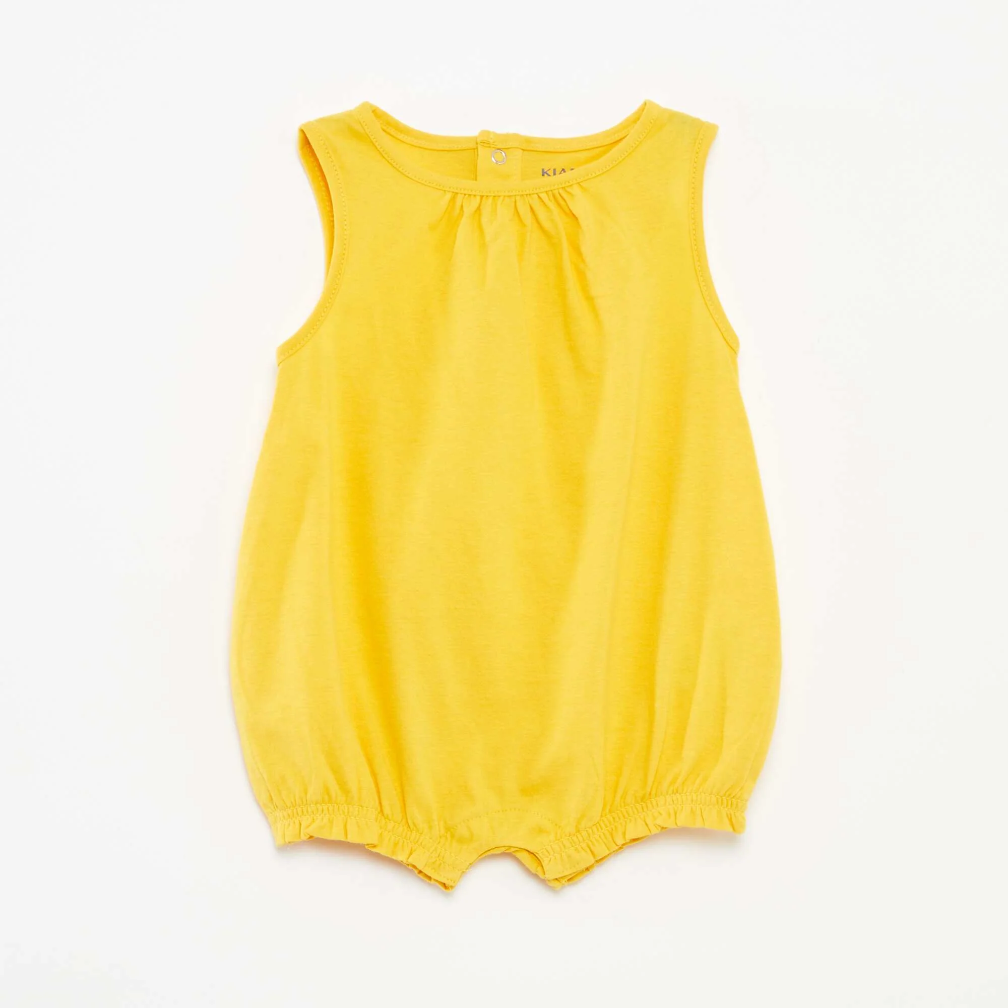 Pack of 2 sleeveless rompers YELLOW - Image 2