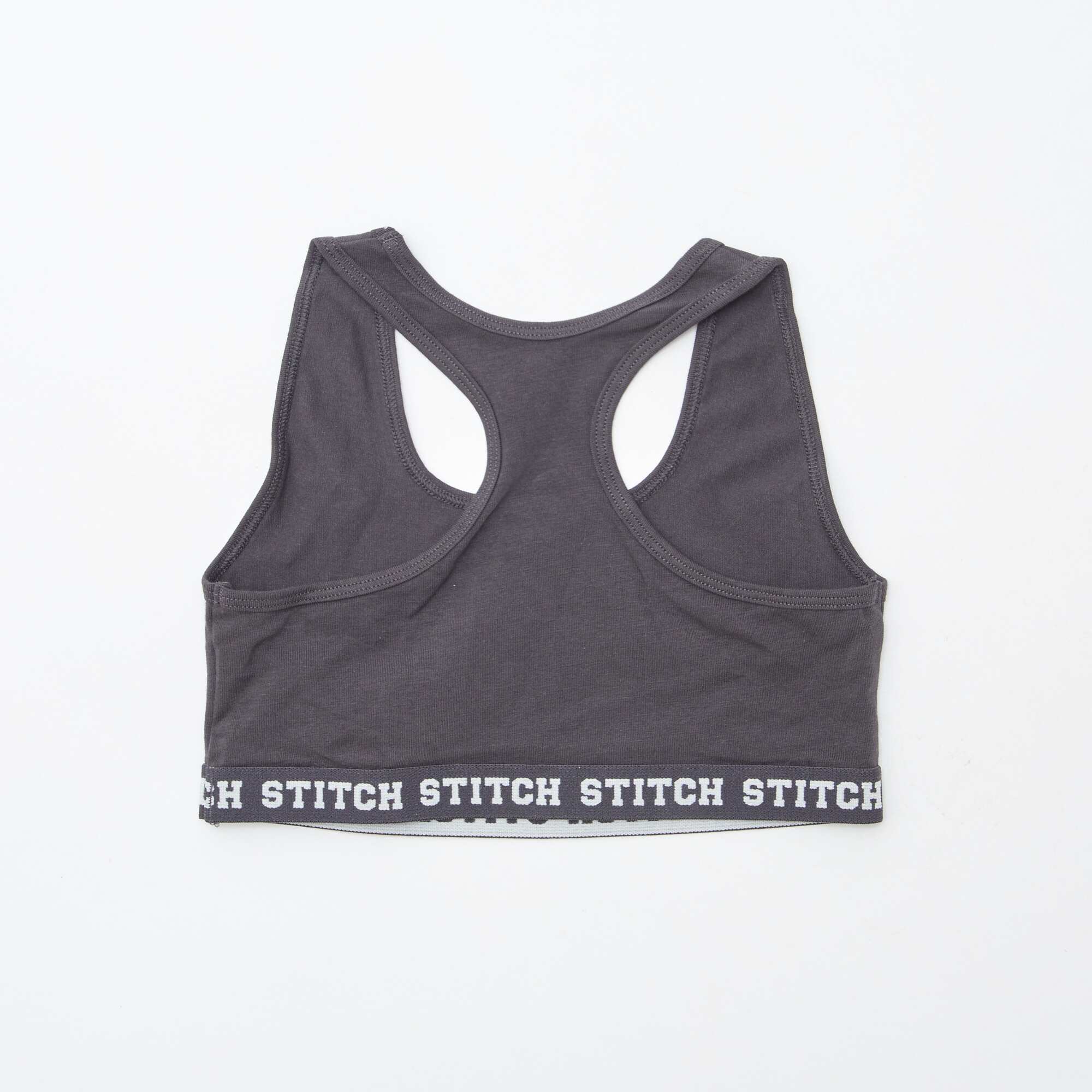 Pack of 2 Stitch crop tops BLUE - Image 4