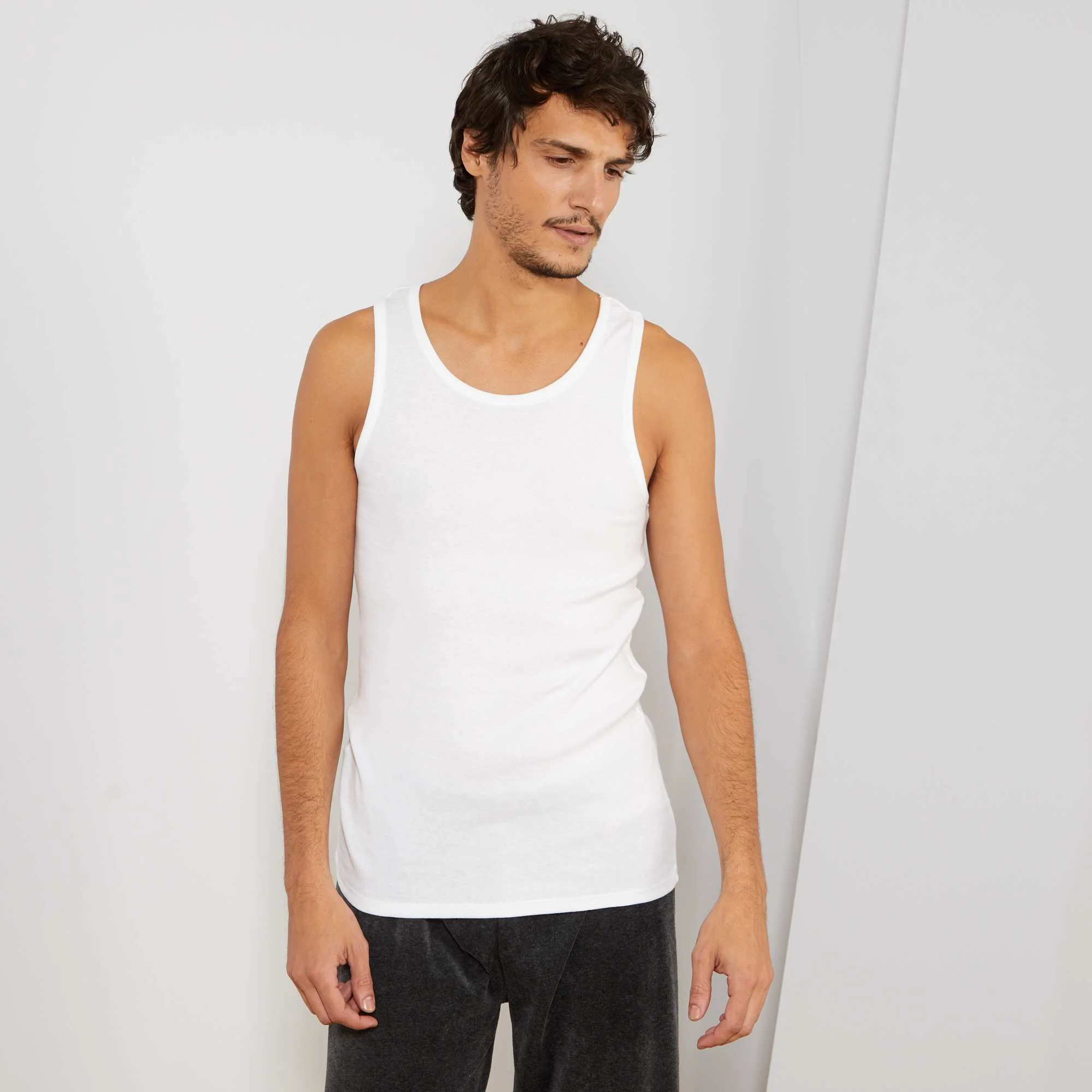 Pack of 2 vest tops White - Image 4