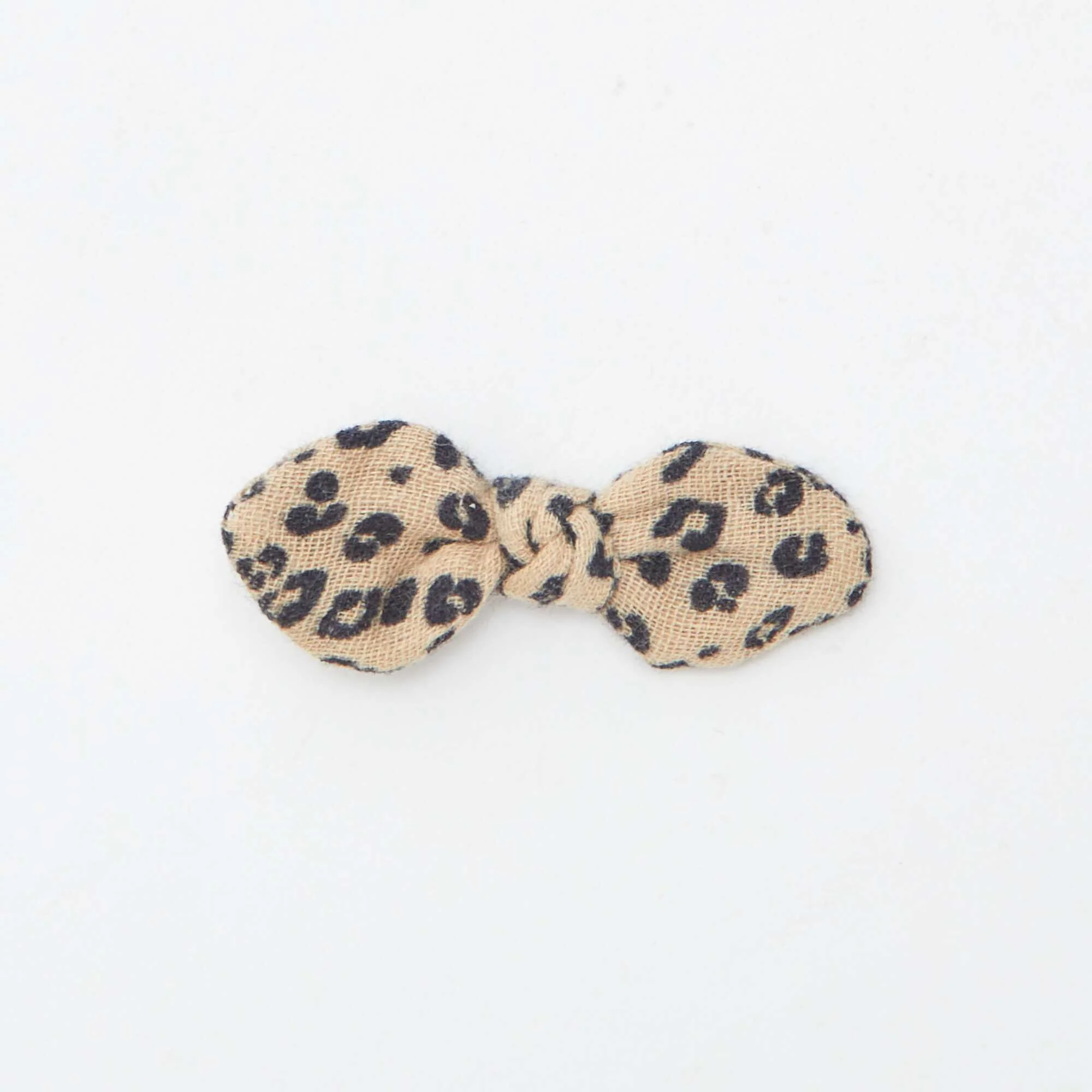 Pack of 3 alligator clips with bow KHAKI - Image 3