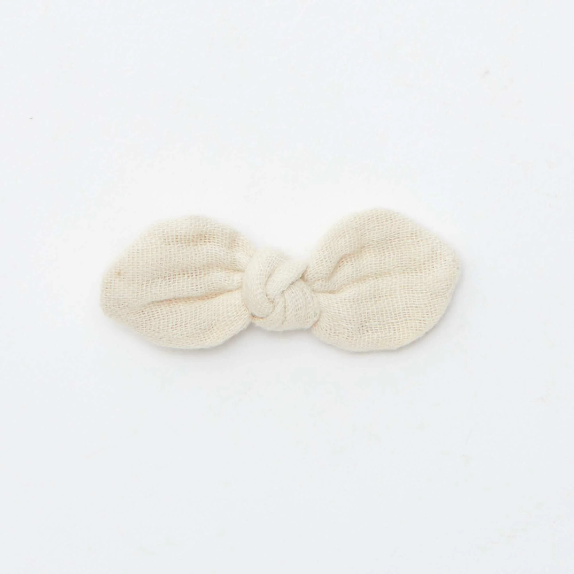 Pack of 3 alligator clips with bow KHAKI - Image 4
