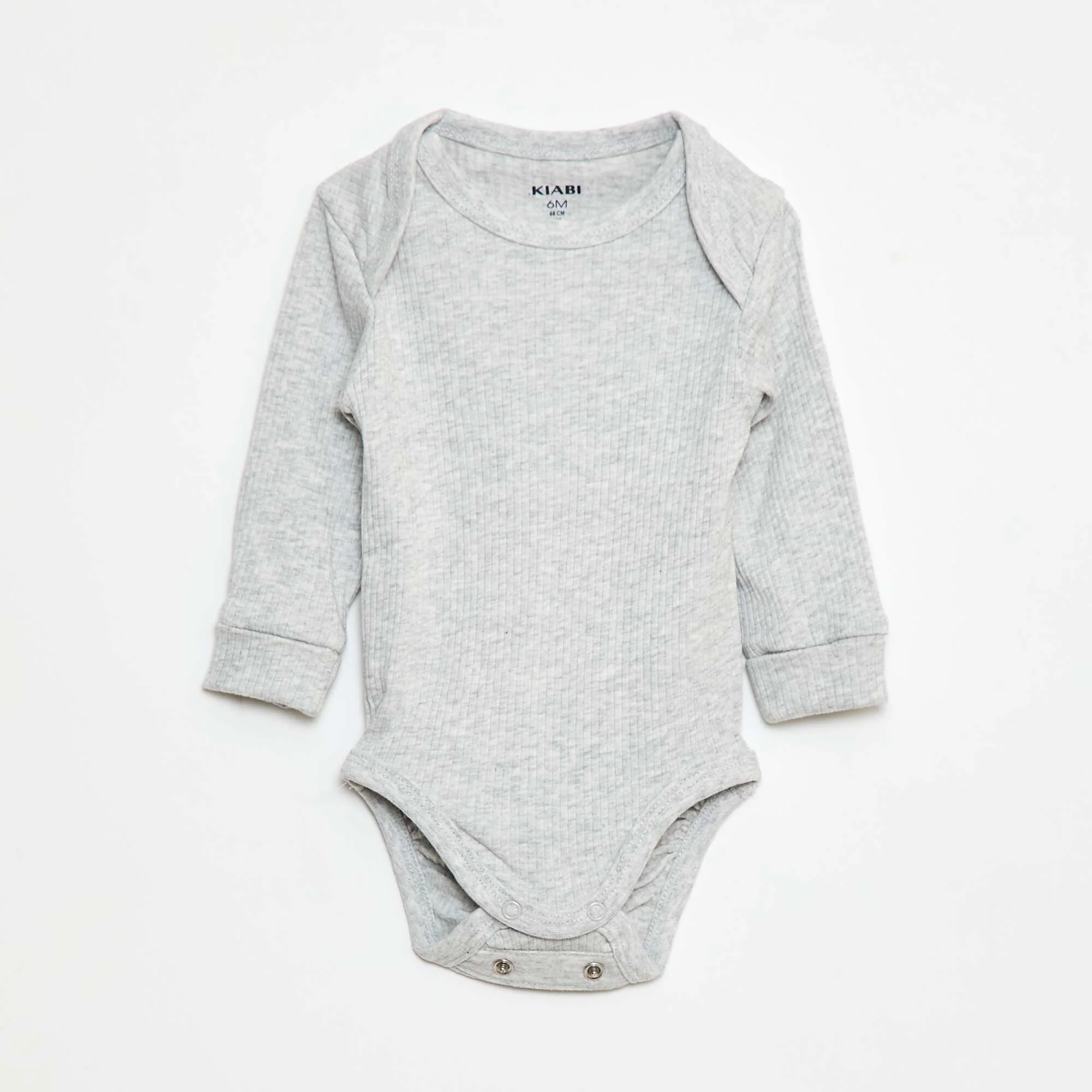 Pack of 3 bodies with envelope neckline and long sleeves BLUE - Image 2