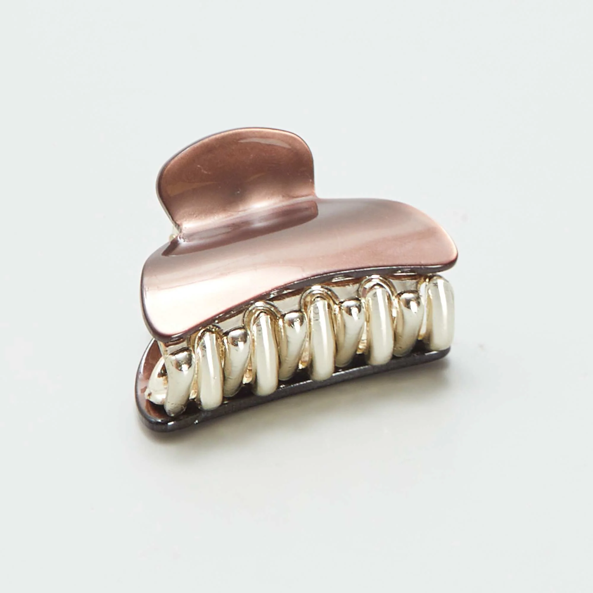 Pack of 3 claw hair clips - 1 large and 2 small BROWN - Image 3