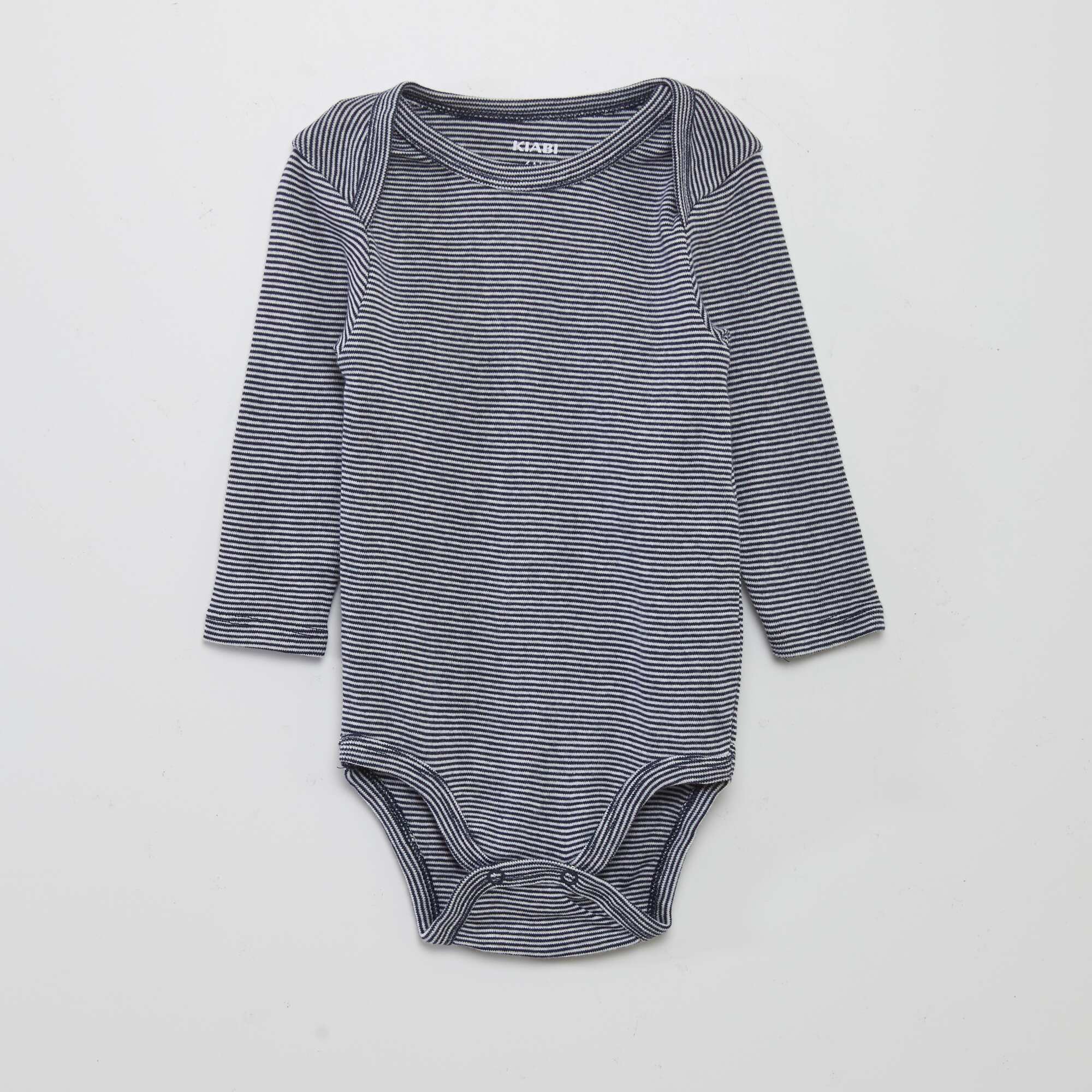 Pack of 3 long-sleeved bodies GREY - Image 3