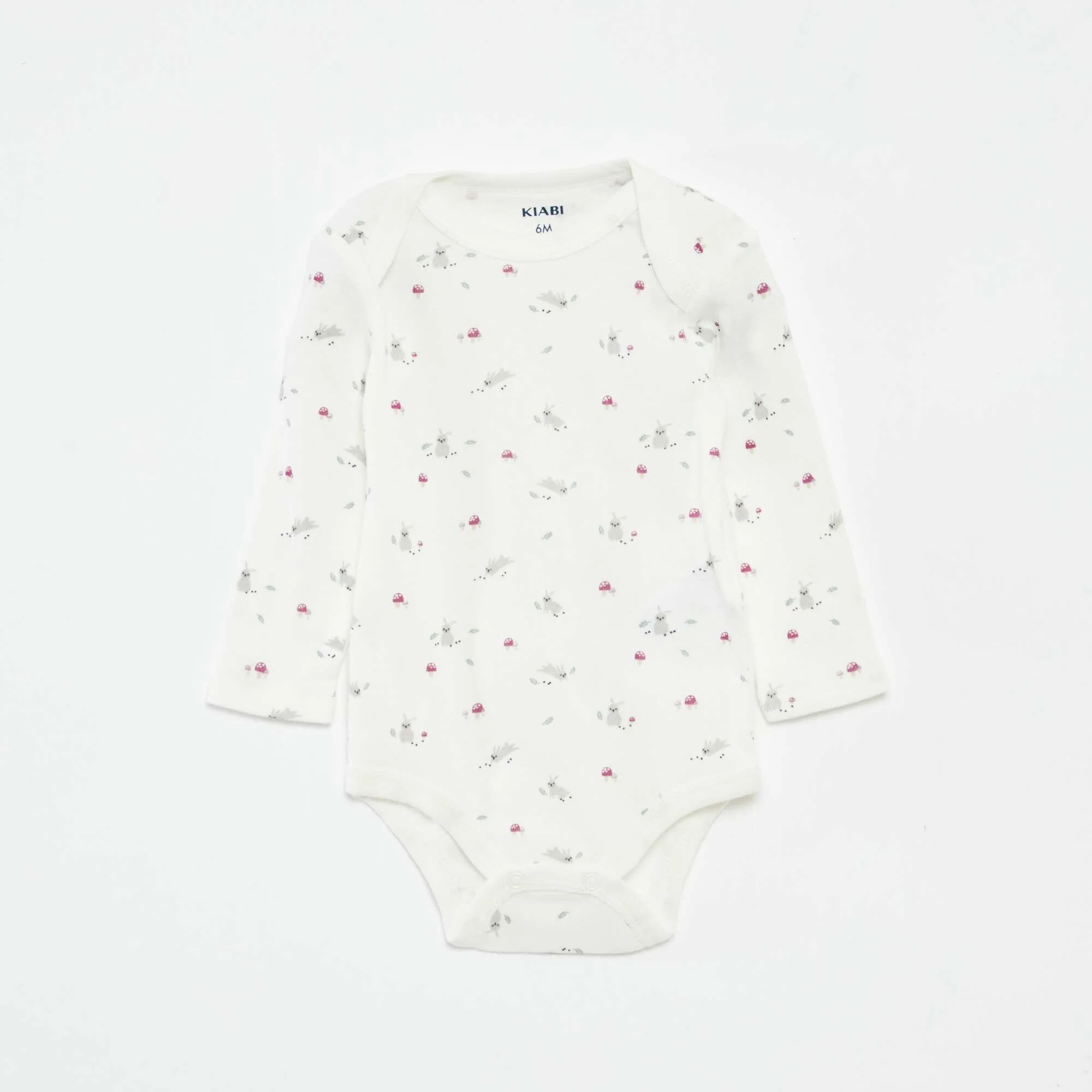 Pack of 3 long-sleeved bodies WHITE - Image 2
