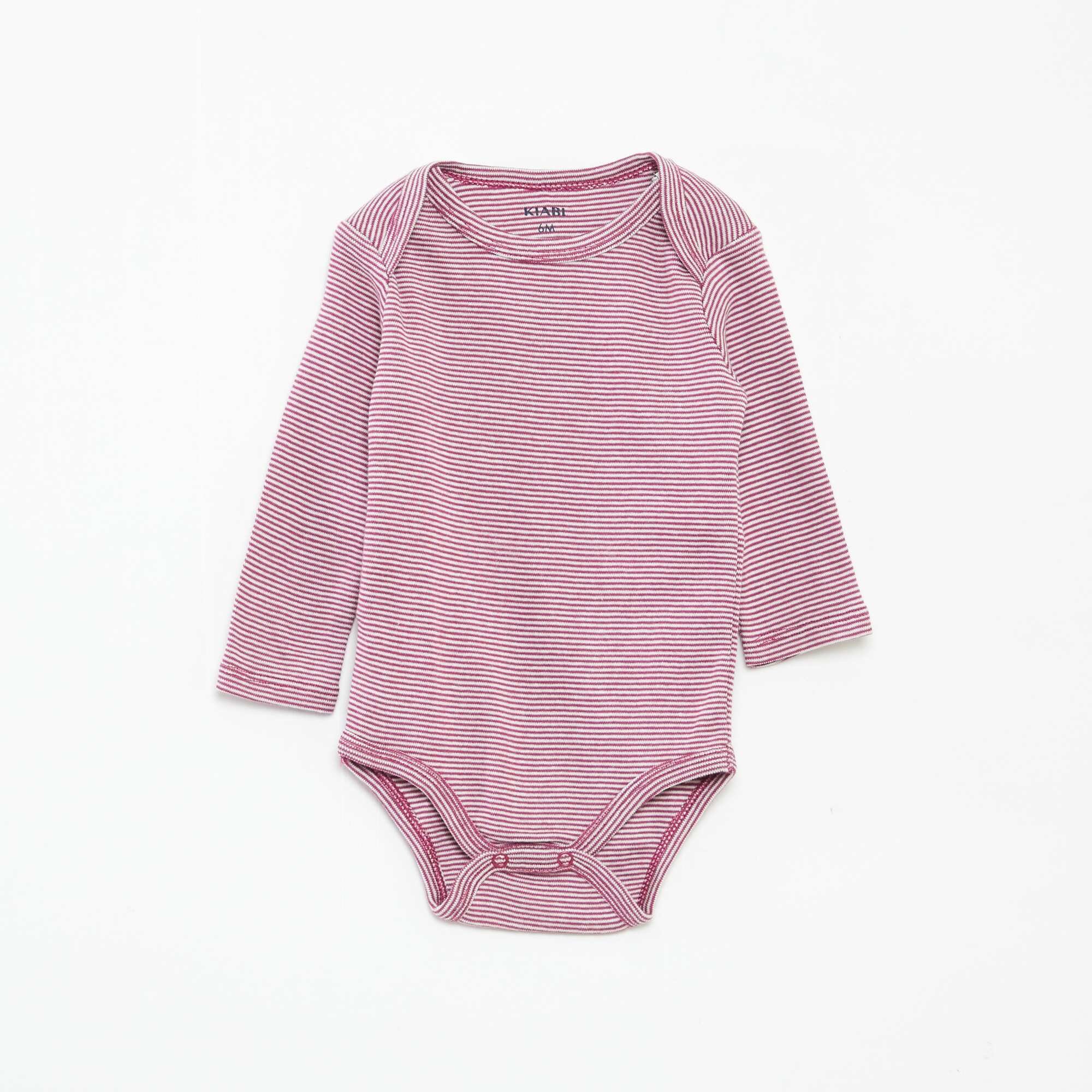 Pack of 3 long-sleeved bodies WHITE - Image 3