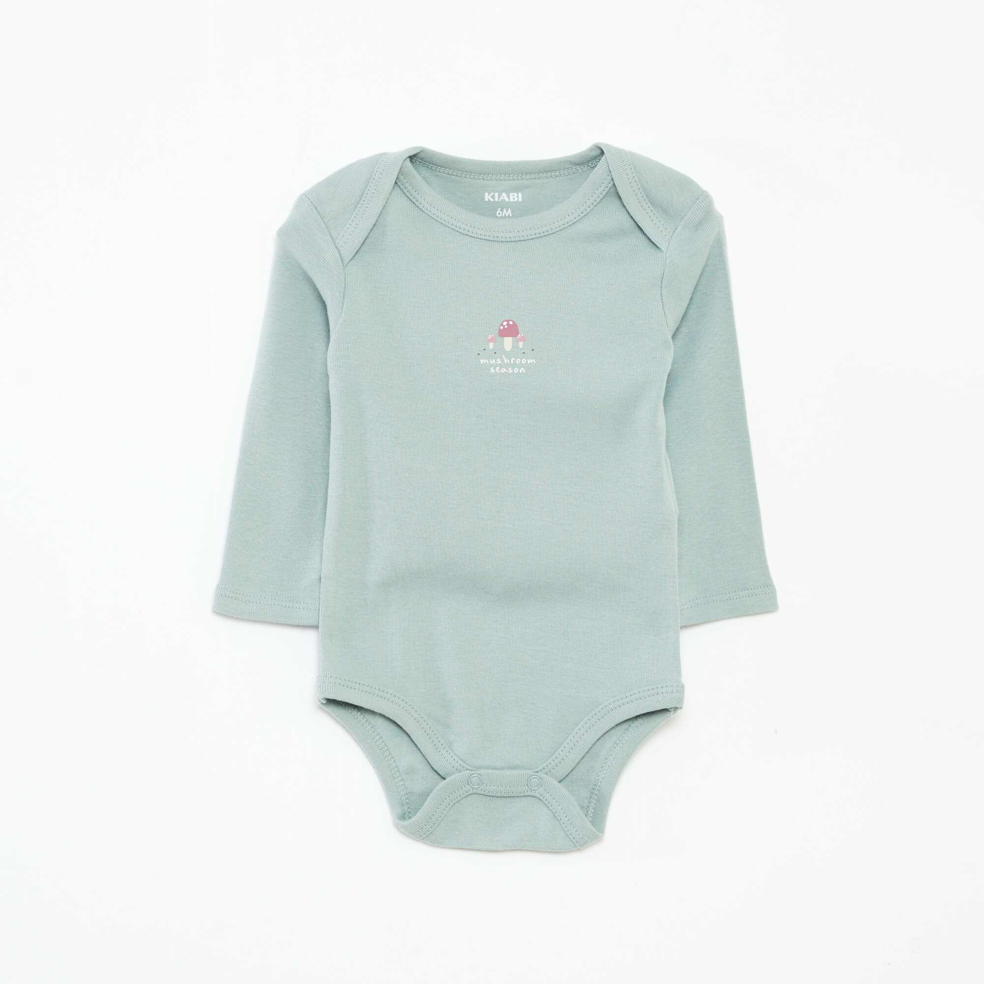 Pack of 3 long-sleeved bodies WHITE - Image 4