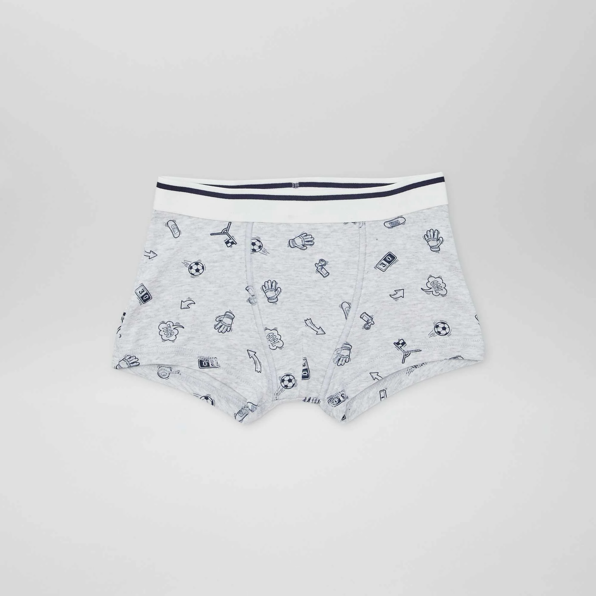 Pack of 3 pairs of boxer shorts GREY - Image 4