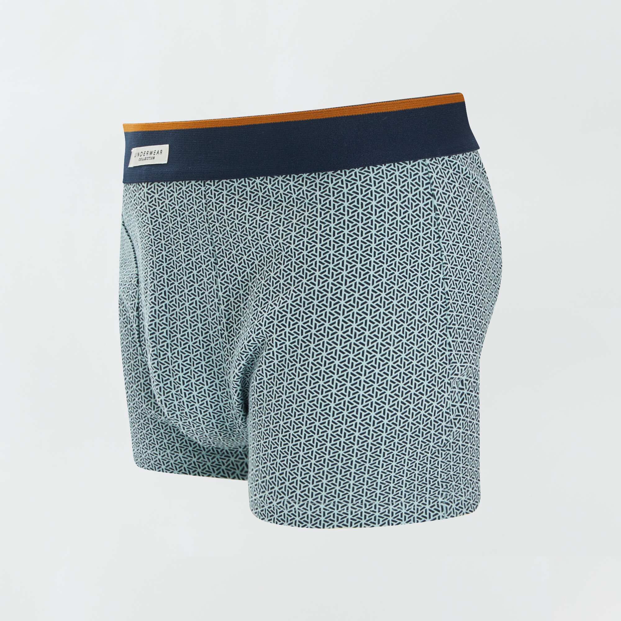 Pack of 3 pairs of cotton boxer shorts GREEN - Image 6