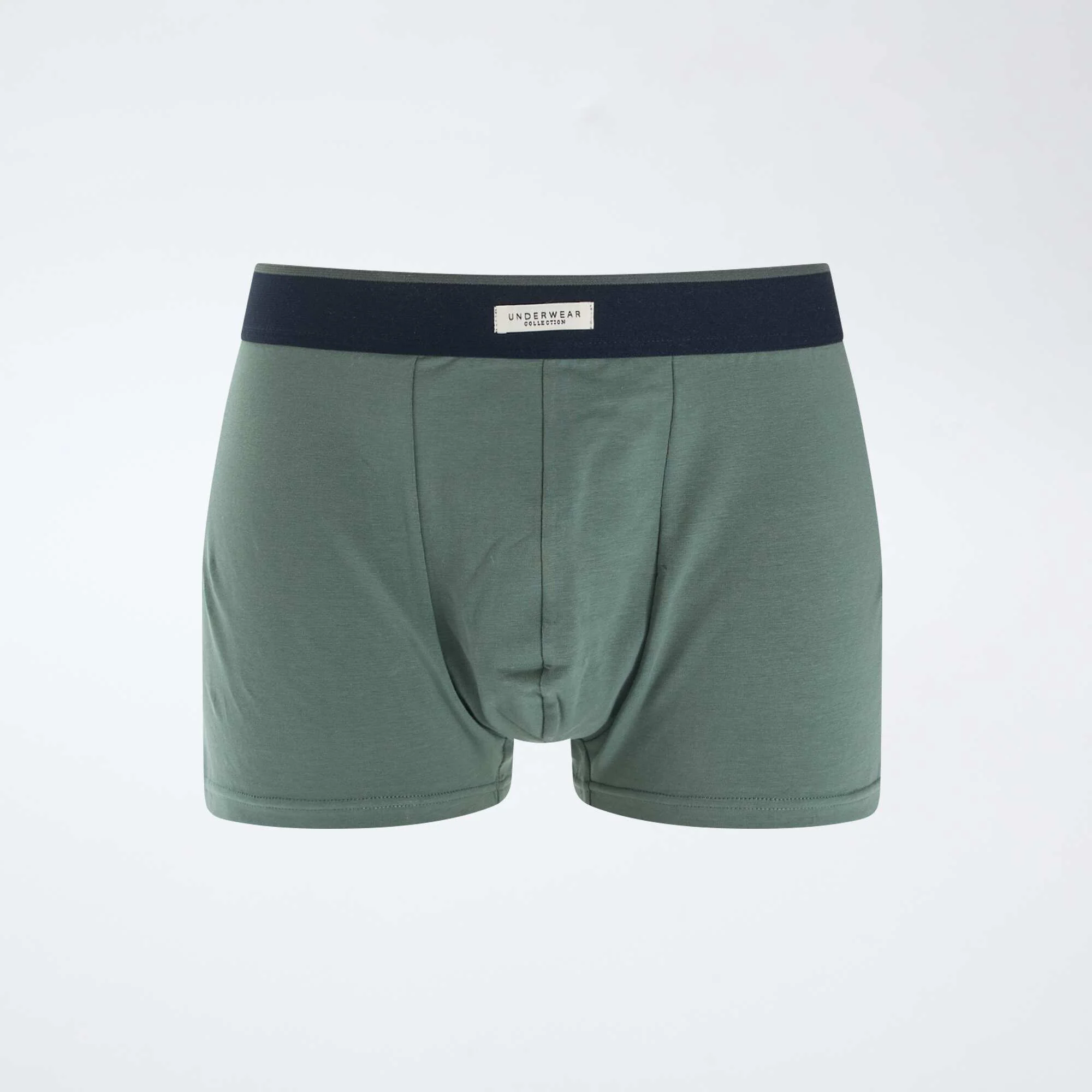 Pack of 3 pairs of cotton boxer shorts KHAKI - Image 4