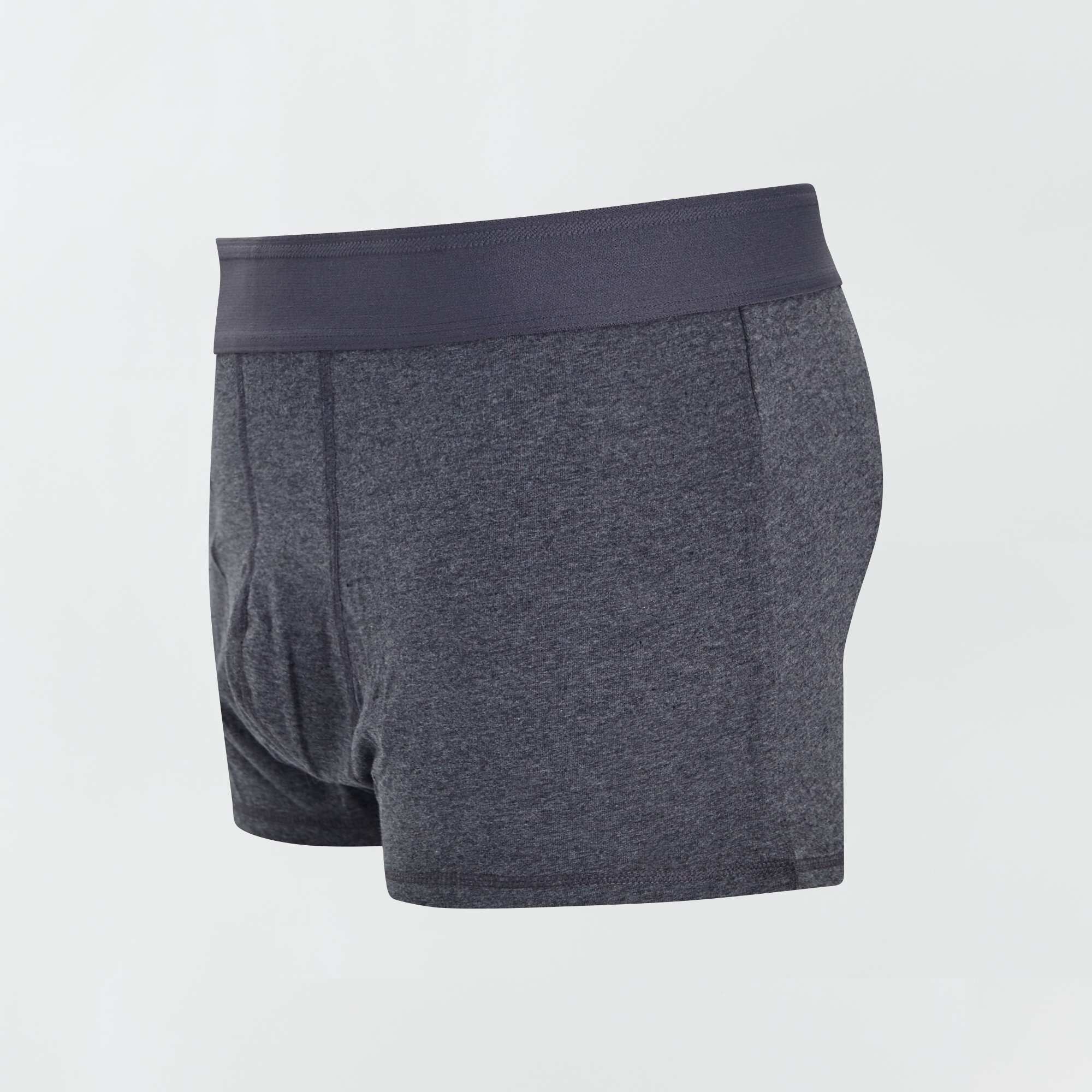 Pack of 3 pairs of plus size eco-design boxer shorts dark grey - Image 7
